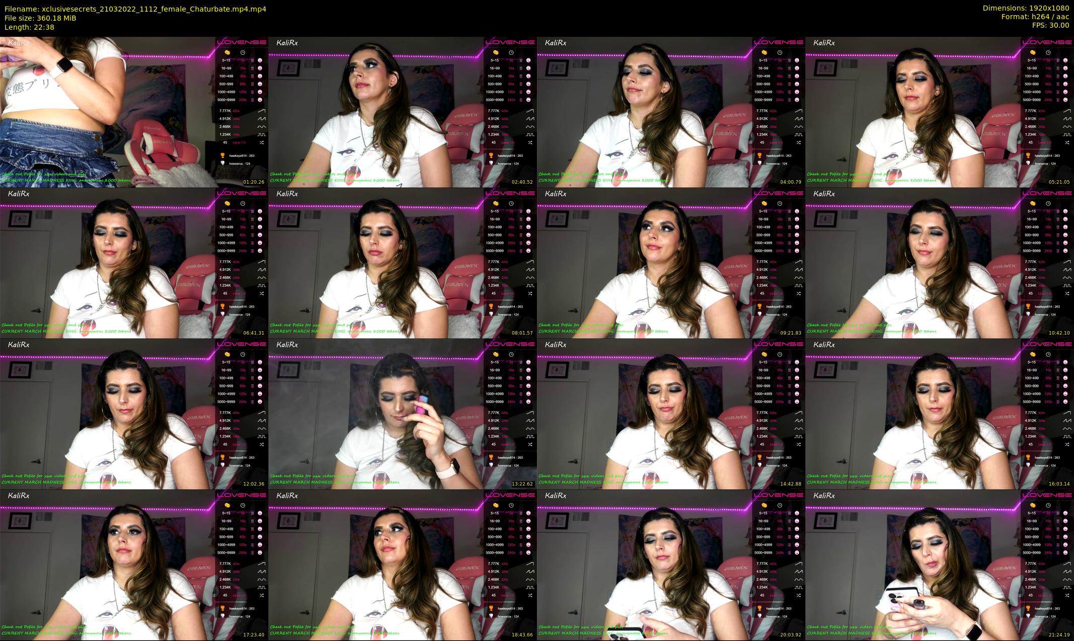 xclusivesecrets — 23 minute Chaturbate female cam show recording, 1080p, Mar 21, 2022
