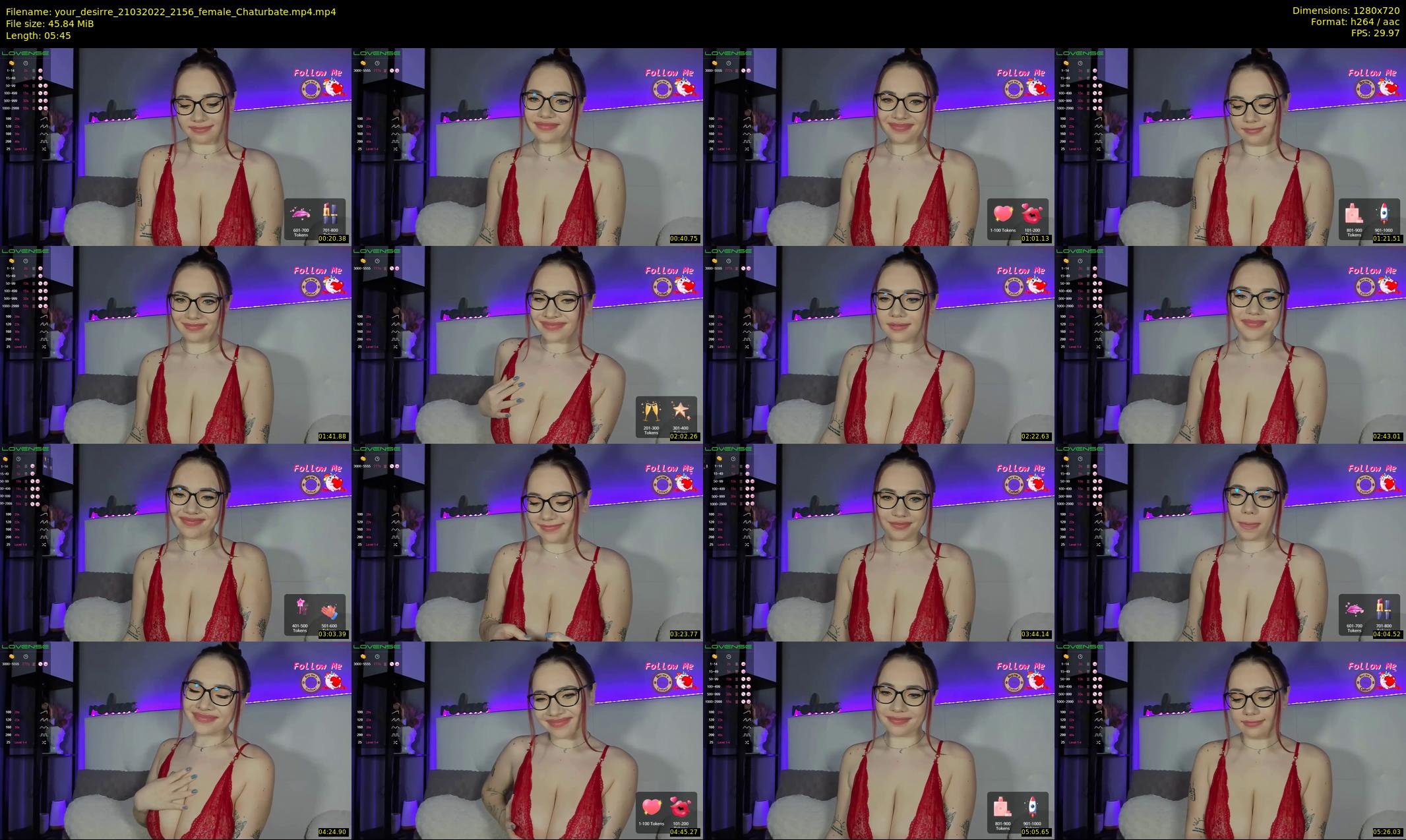 your_desirre — 6 minute Chaturbate female cam show recording, 720p, Mar 21, 2022
