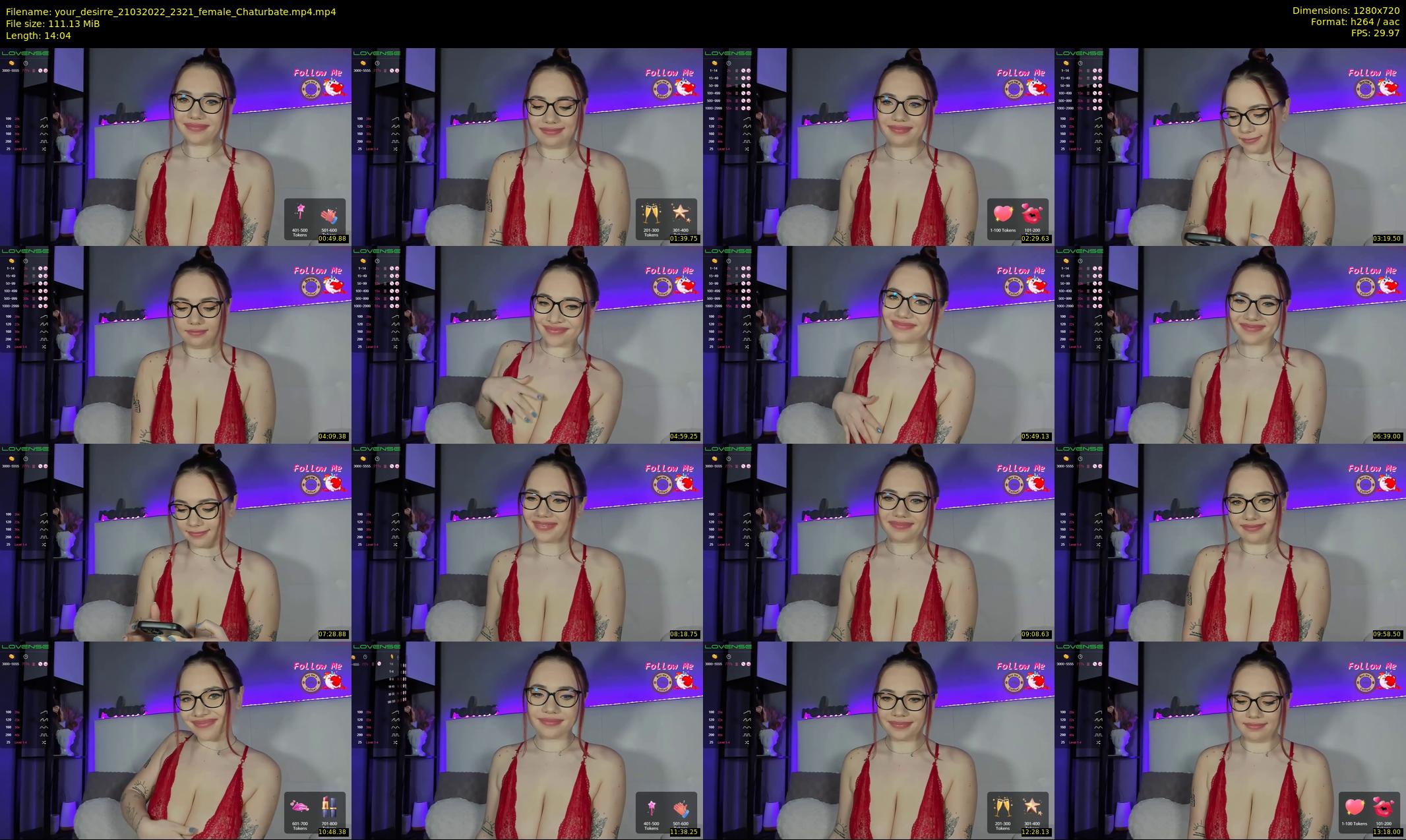 your_desirre — 15 minute Chaturbate female cam show recording, 720p, Mar 21, 2022