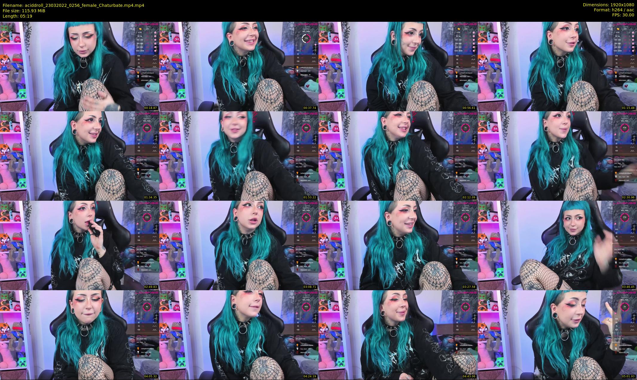 aciddroll — 6 minute Chaturbate female cam show recording, 1080p, Mar 23, 2022