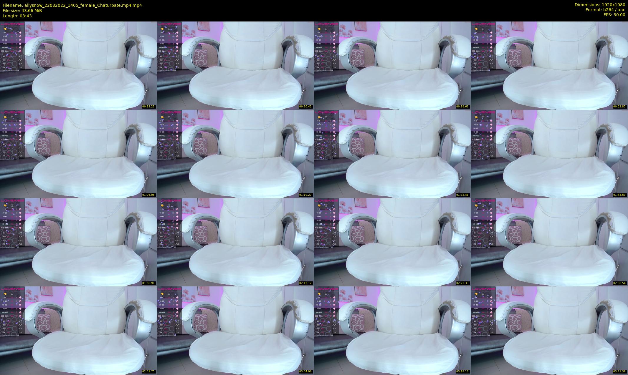 allysnow — 4 minute Chaturbate female cam show recording, 1080p, Mar 22, 2022