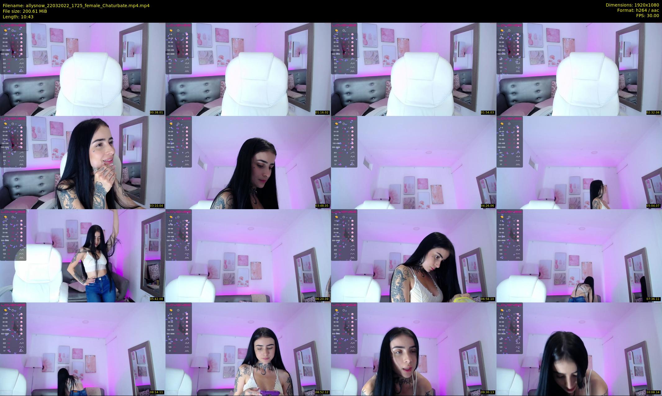 allysnow — 11 minute Chaturbate female cam show recording, 1080p, Mar 22, 2022