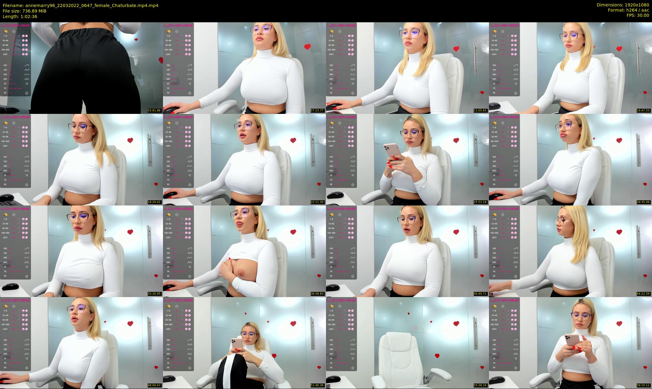annemarry96 — 63 minute Chaturbate female cam show recording, 1080p, Mar 22, 2022
