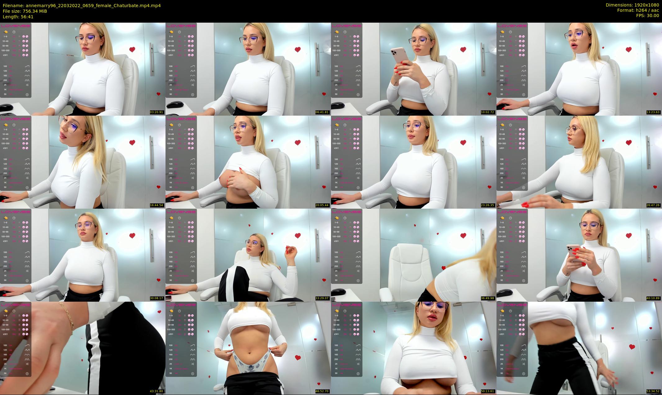 annemarry96 — 57 minute Chaturbate female cam show recording, 1080p, Mar 22, 2022