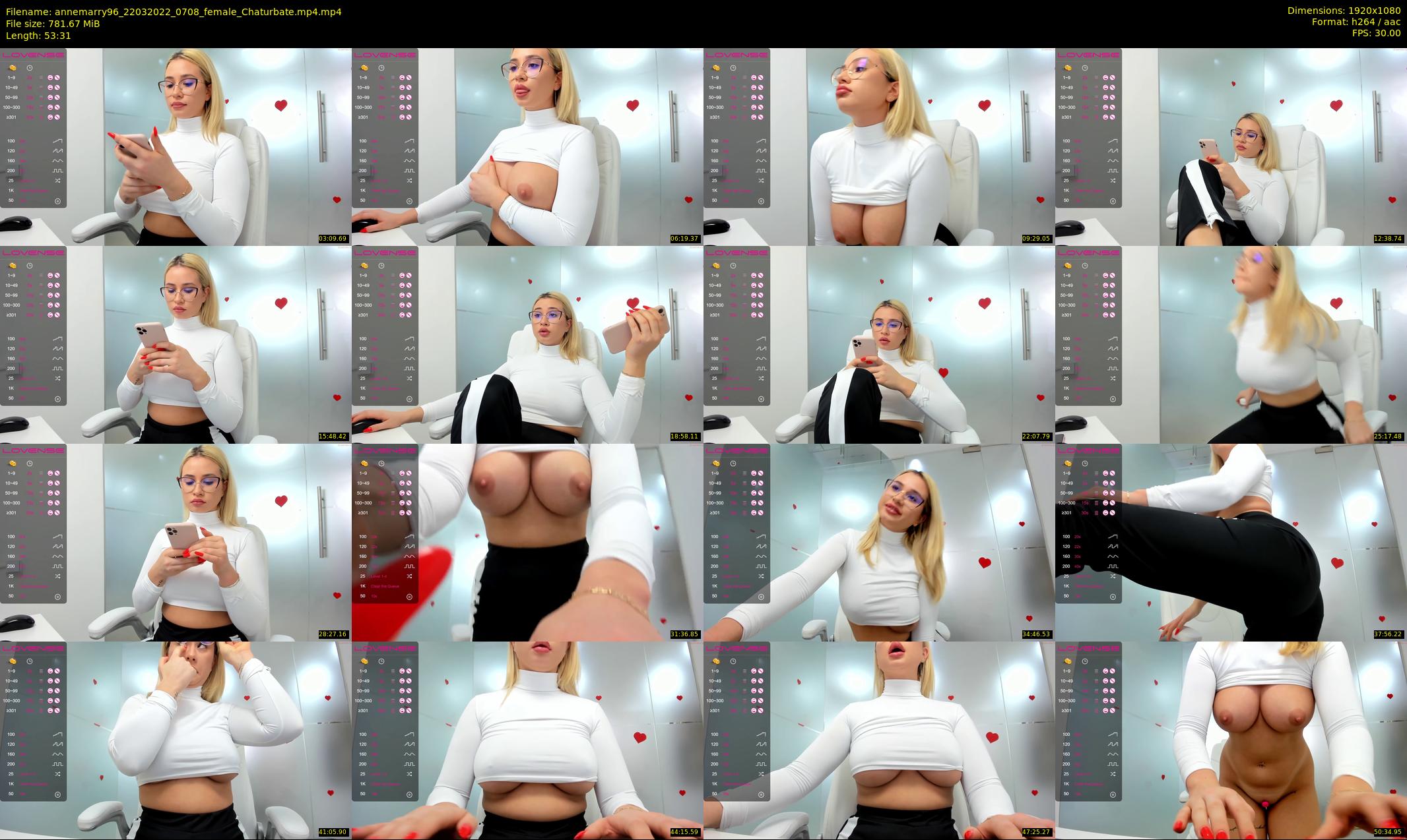 annemarry96 — 54 minute Chaturbate female cam show recording, 1080p, Mar 22, 2022