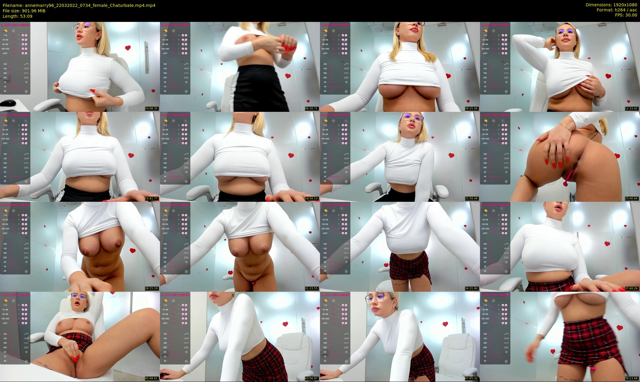 annemarry96 — 54 minute Chaturbate female cam show recording, 1080p, Mar 22, 2022