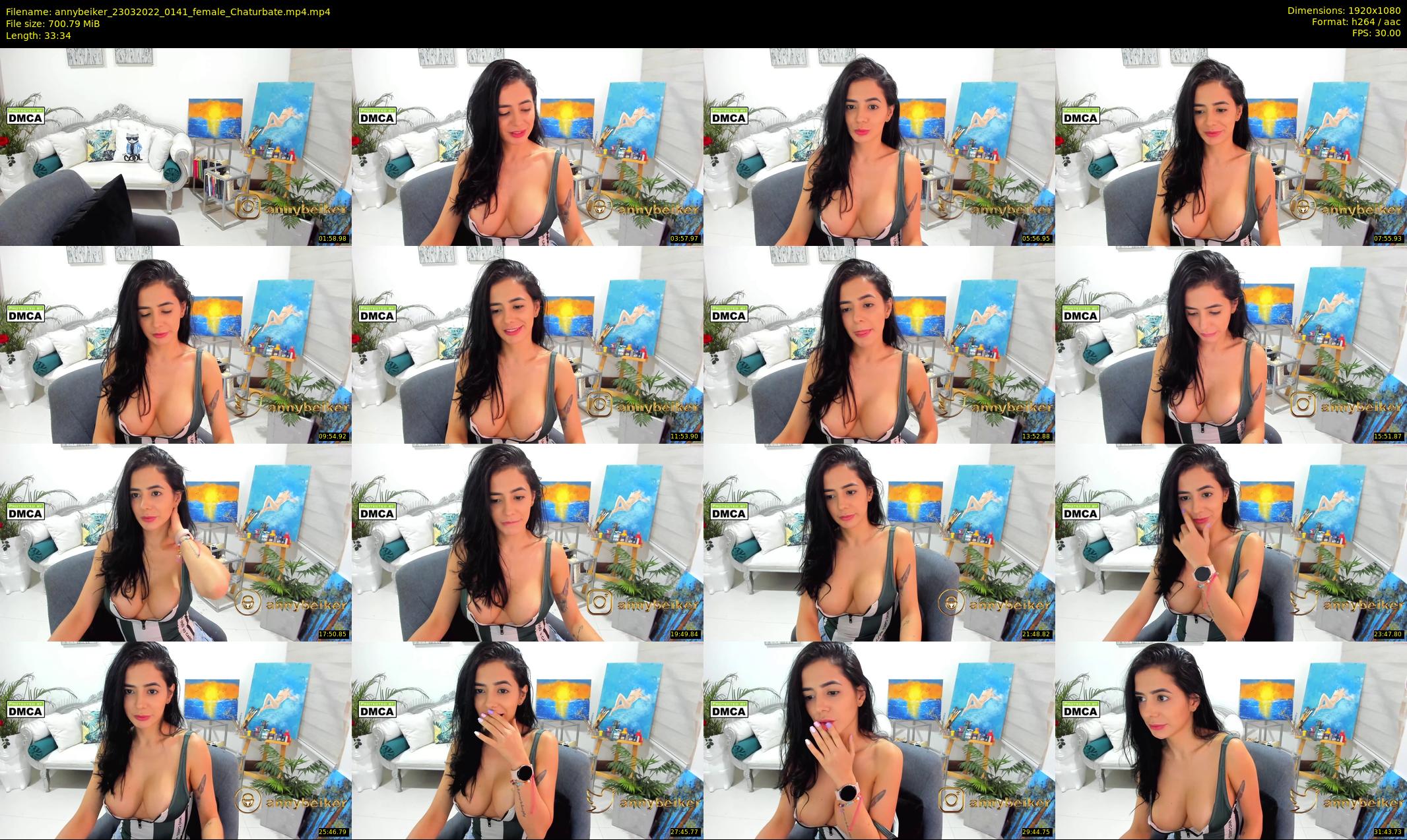 annybeiker — 34 minute Chaturbate female cam show recording, 1080p, Mar 23, 2022