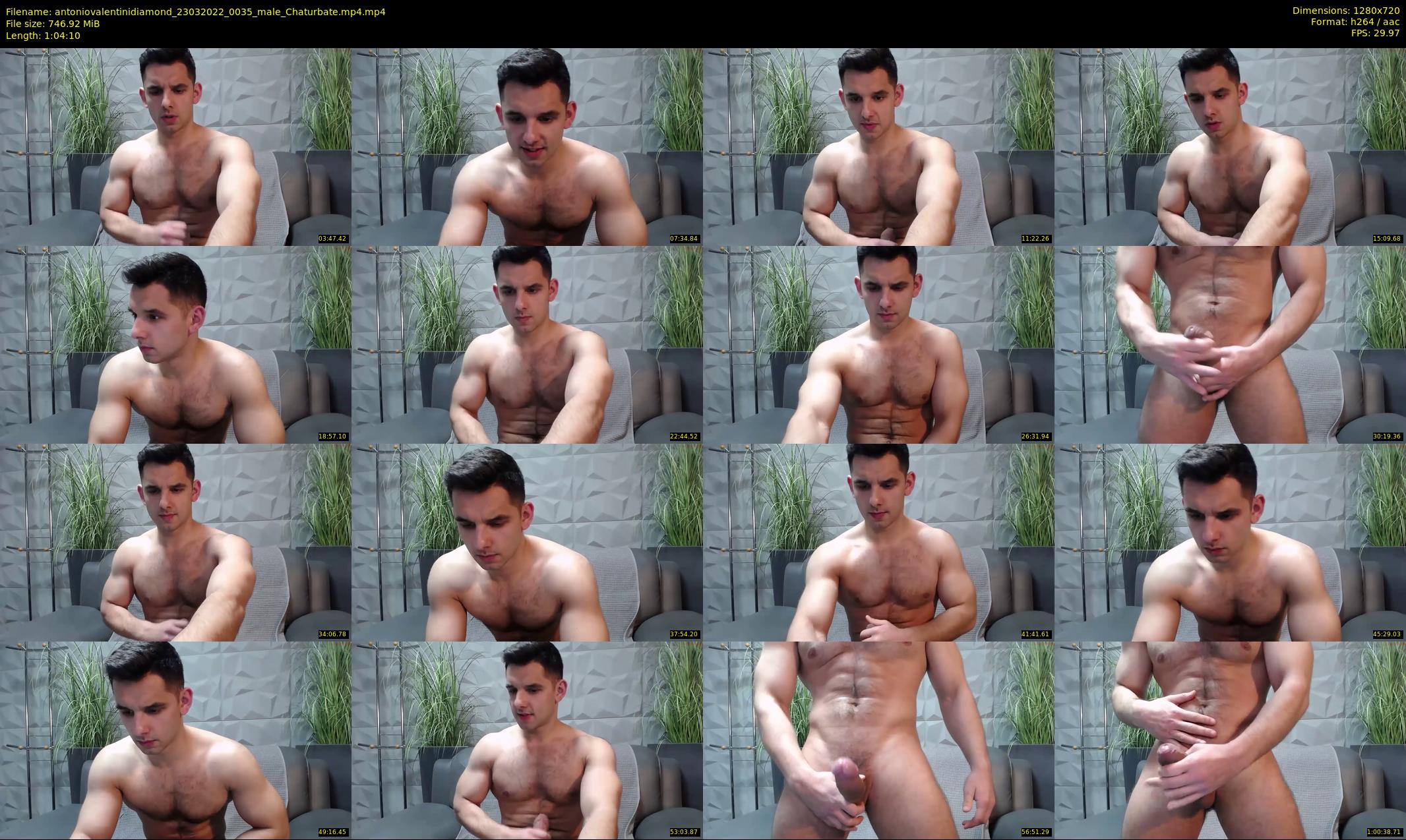 antoniovalentinidiamond — 65 minute Chaturbate male cam show recording, 720p, Mar 23, 2022