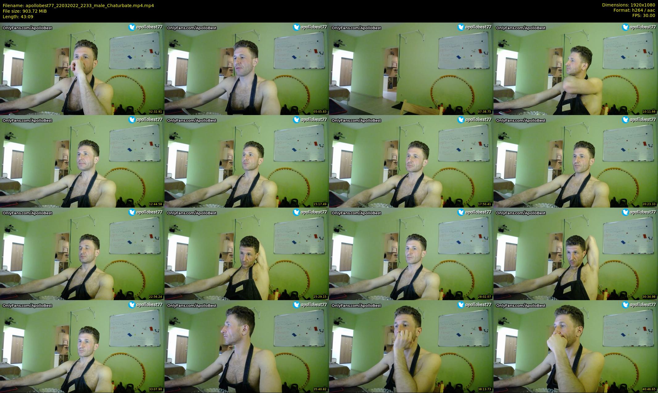 apollobest77 — 44 minute Chaturbate male cam show recording, 1080p, Mar 22, 2022