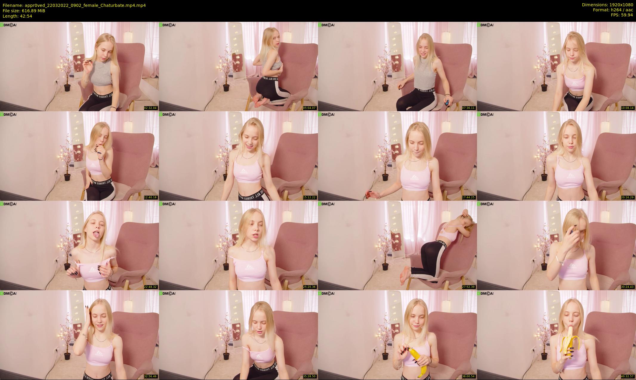 appr0ved — 43 minute Chaturbate female cam show recording, 1080p, Mar 22, 2022