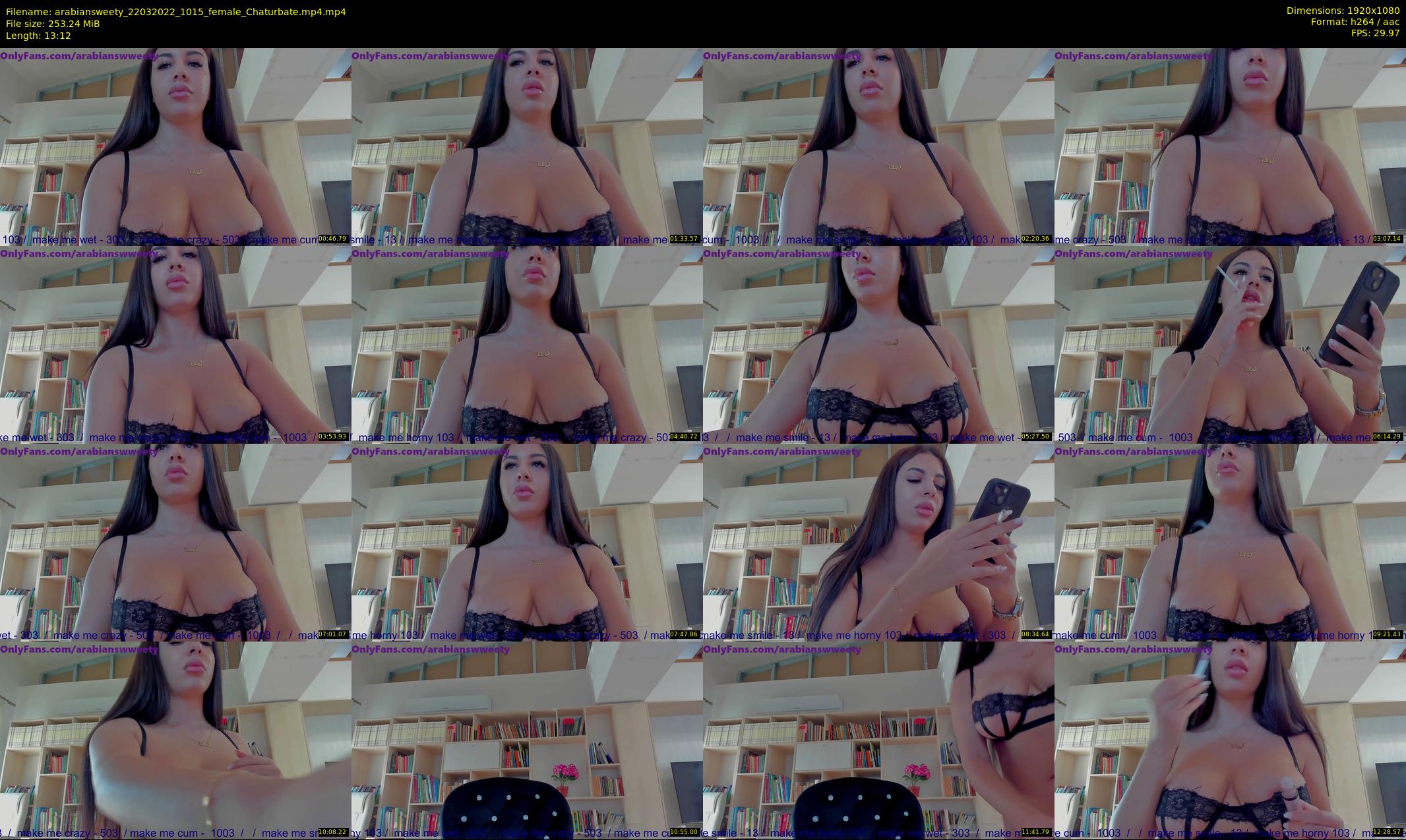 arabiansweety — 14 minute Chaturbate female cam show recording, 1080p, Mar 22, 2022