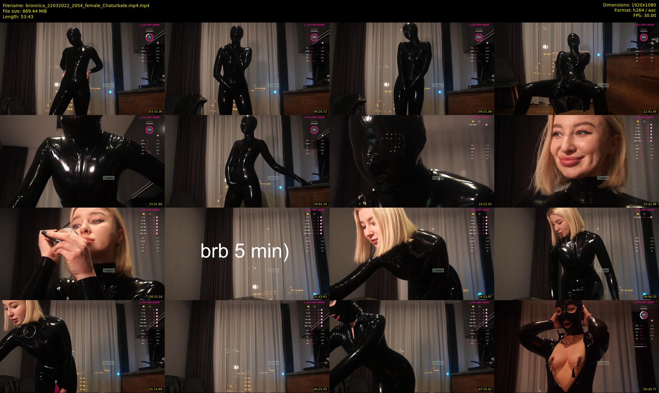 bronnica — 54 minute Chaturbate female cam show recording, 1080p, Mar 22, 2022
