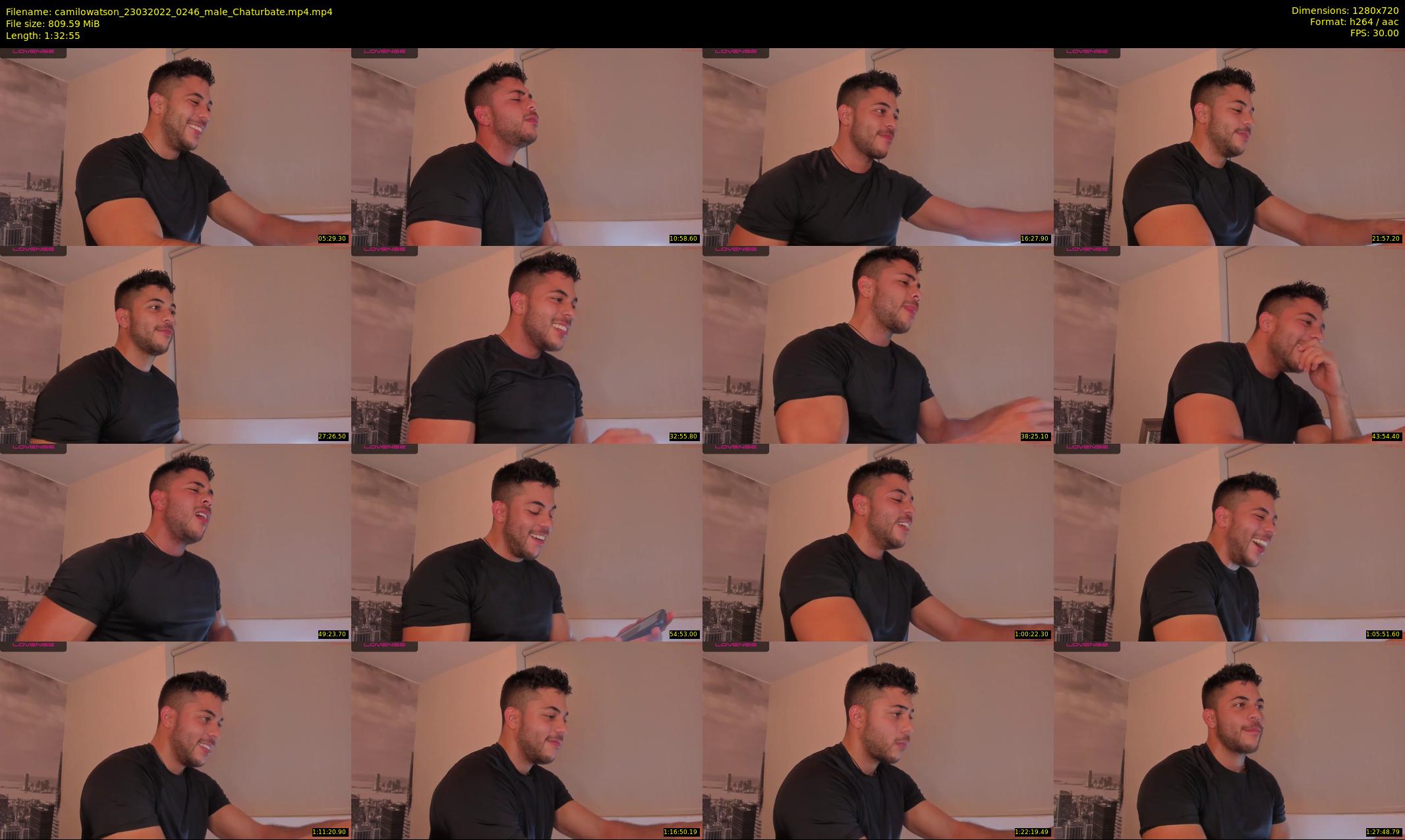 camilowatson — 93 minute Chaturbate male cam show recording, 720p, Mar 23, 2022