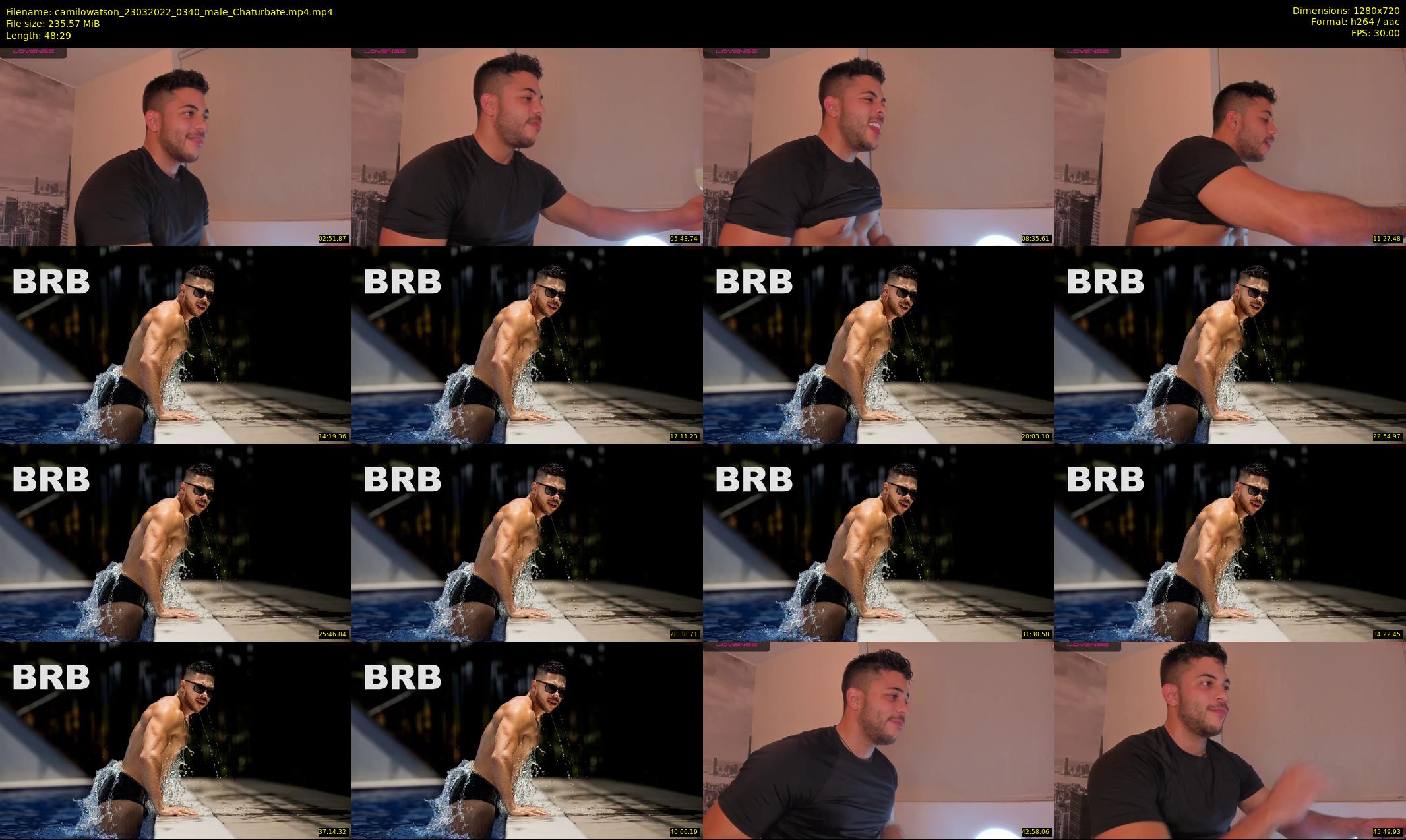 camilowatson — 49 minute Chaturbate male cam show recording, 720p, Mar 23, 2022