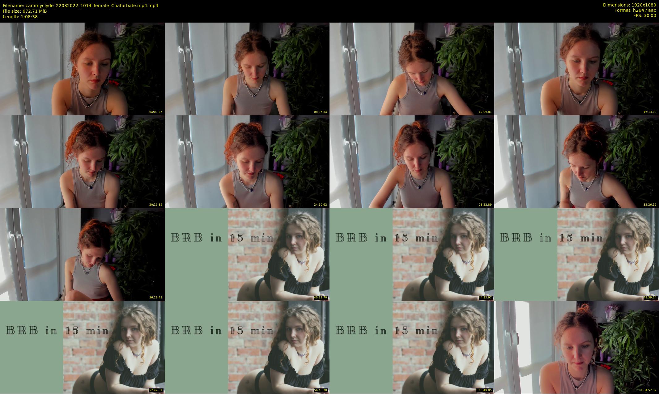 cammyclyde — 69 minute Chaturbate female cam show recording, 1080p, Mar 22, 2022