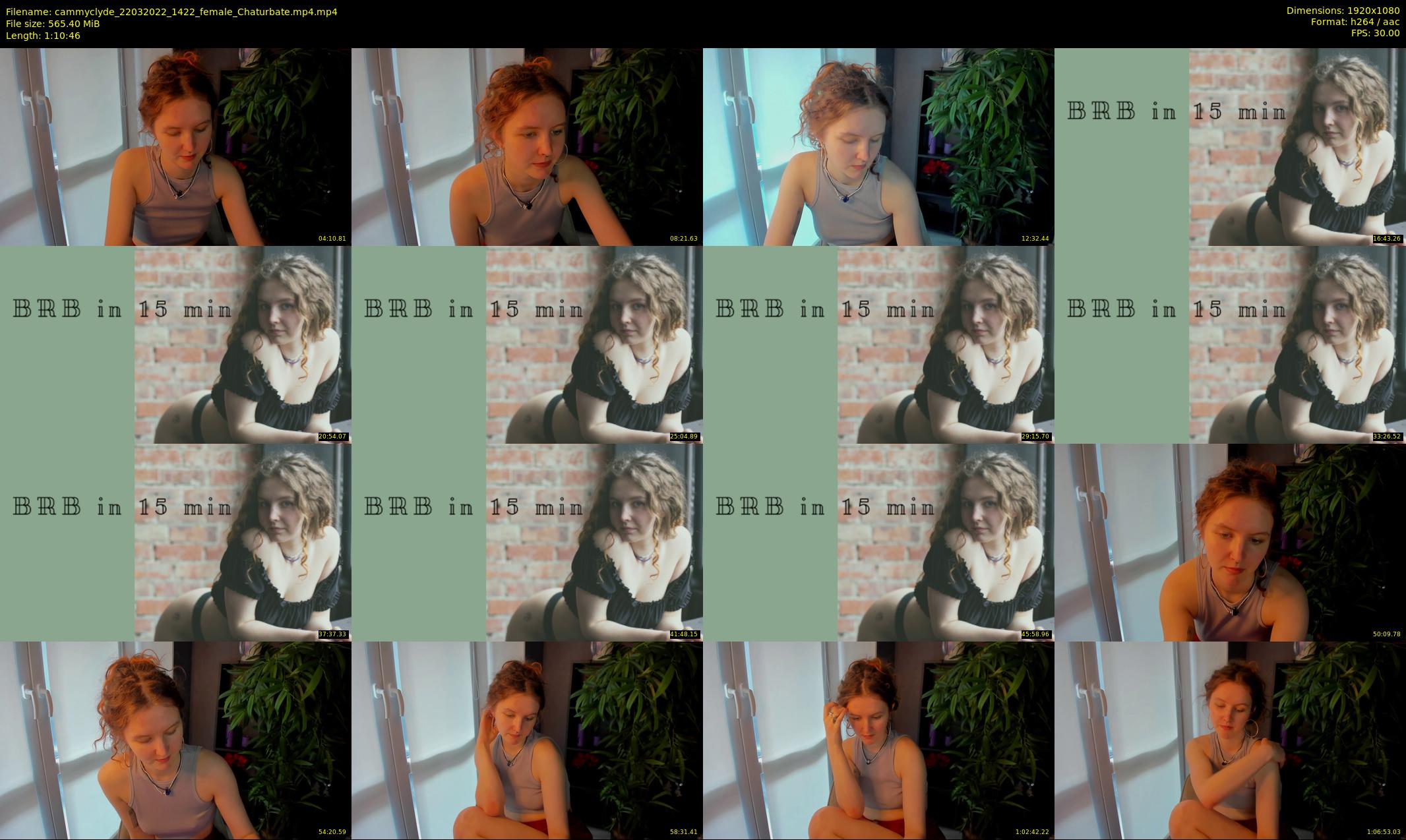cammyclyde — 71 minute Chaturbate female cam show recording, 1080p, Mar 22, 2022