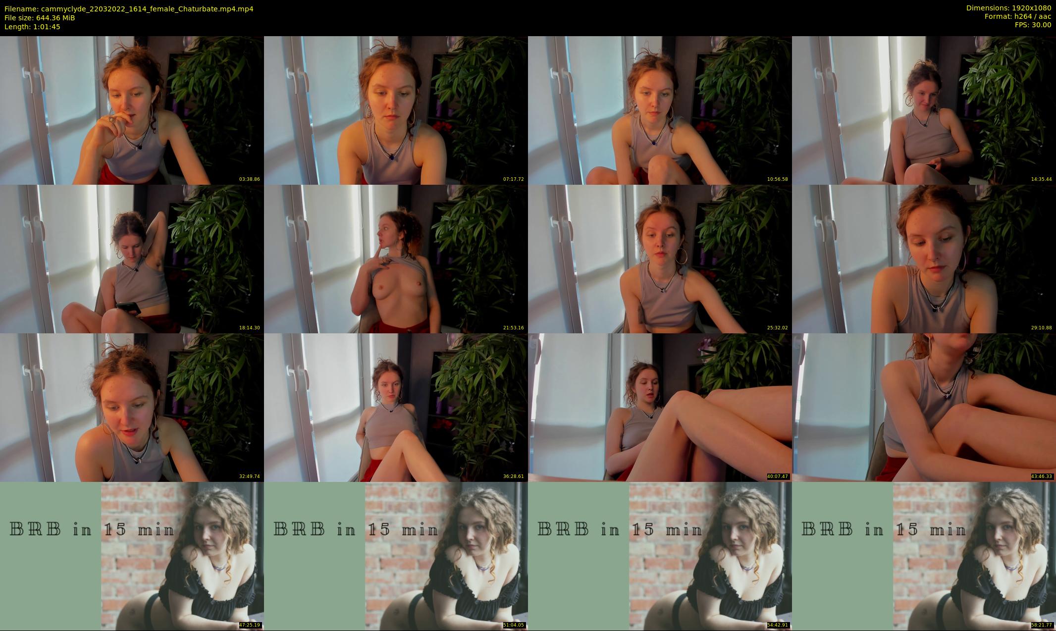 cammyclyde — 62 minute Chaturbate female cam show recording, 1080p, Mar 22, 2022