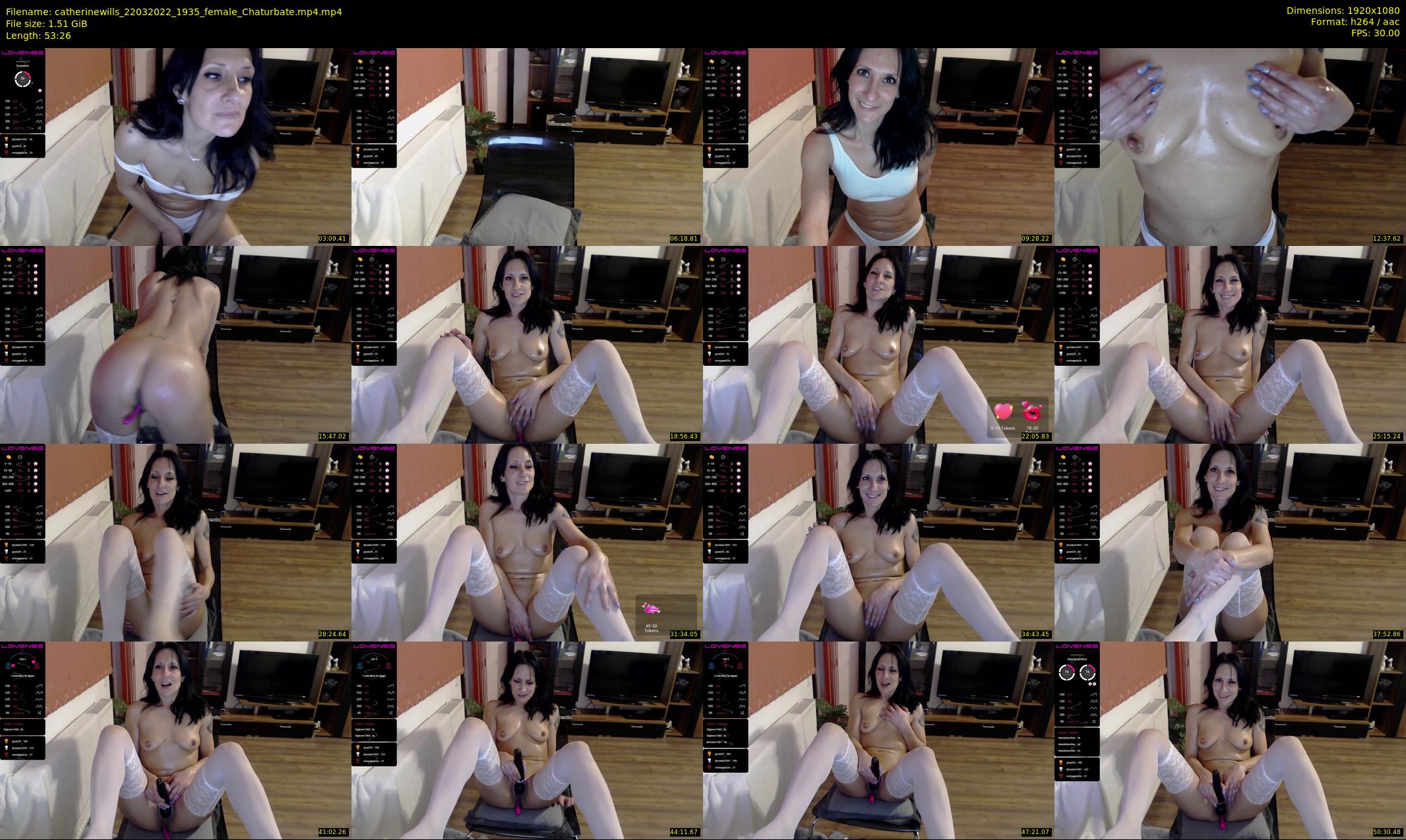 catherinewills — 54 minute Chaturbate female cam show recording, 1080p, Mar 22, 2022