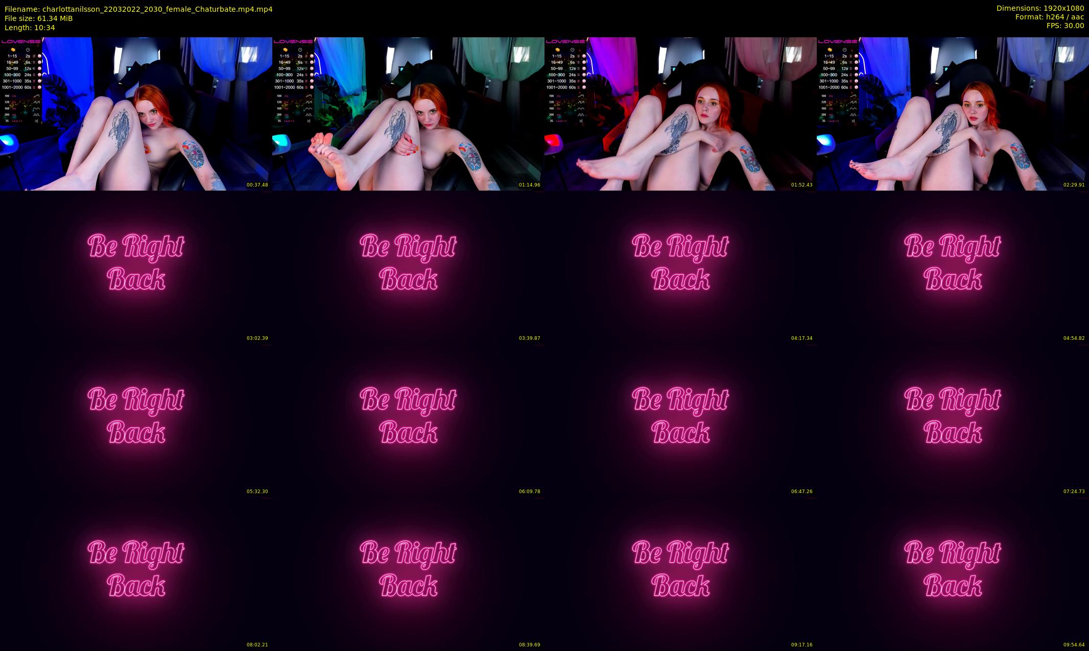 charlottanilsson — 11 minute Chaturbate female cam show recording, 1080p, Mar 22, 2022
