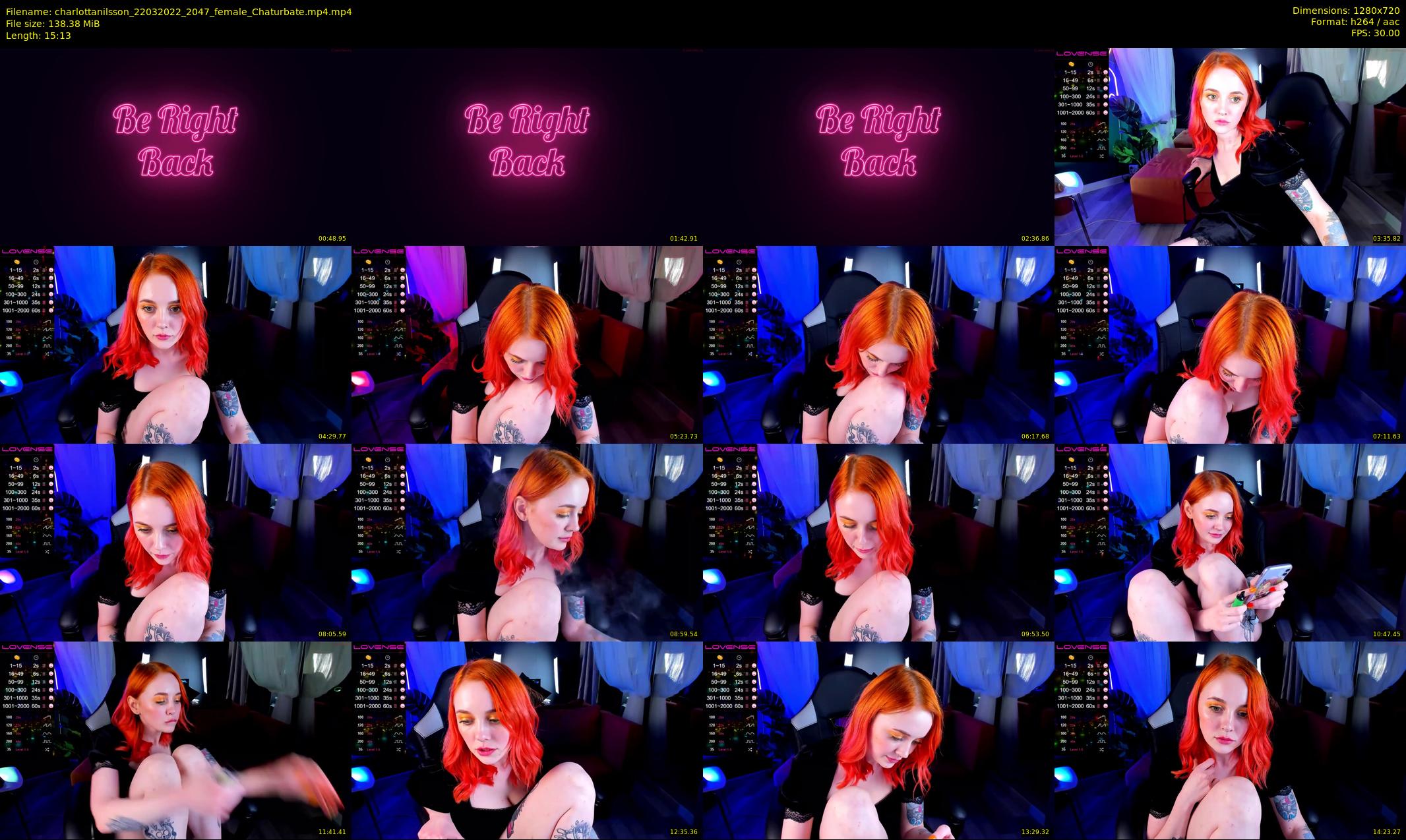 charlottanilsson — 16 minute Chaturbate female cam show recording, 720p, Mar 22, 2022