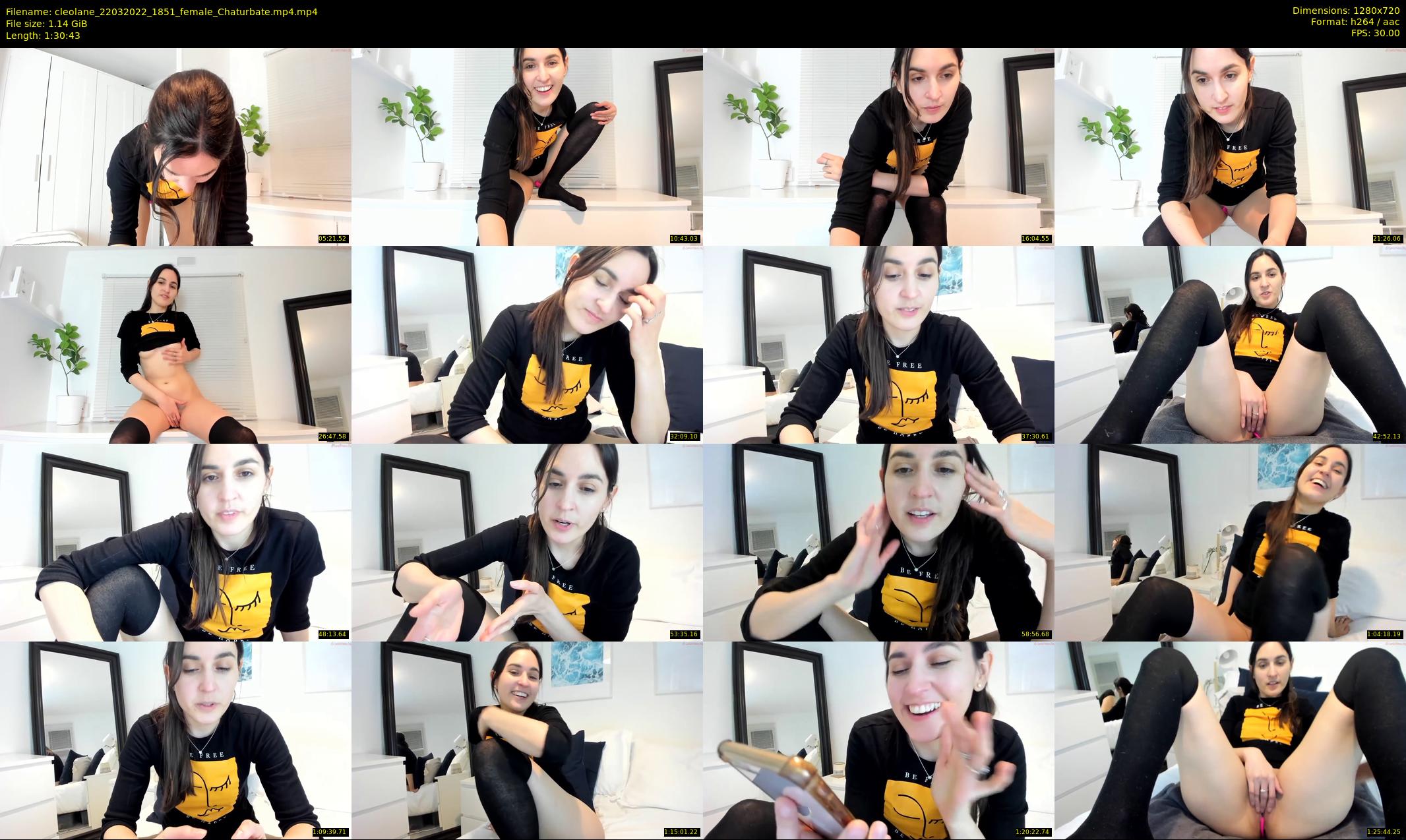 cleolane — 91 minute Chaturbate female cam show recording, 720p, Mar 22, 2022