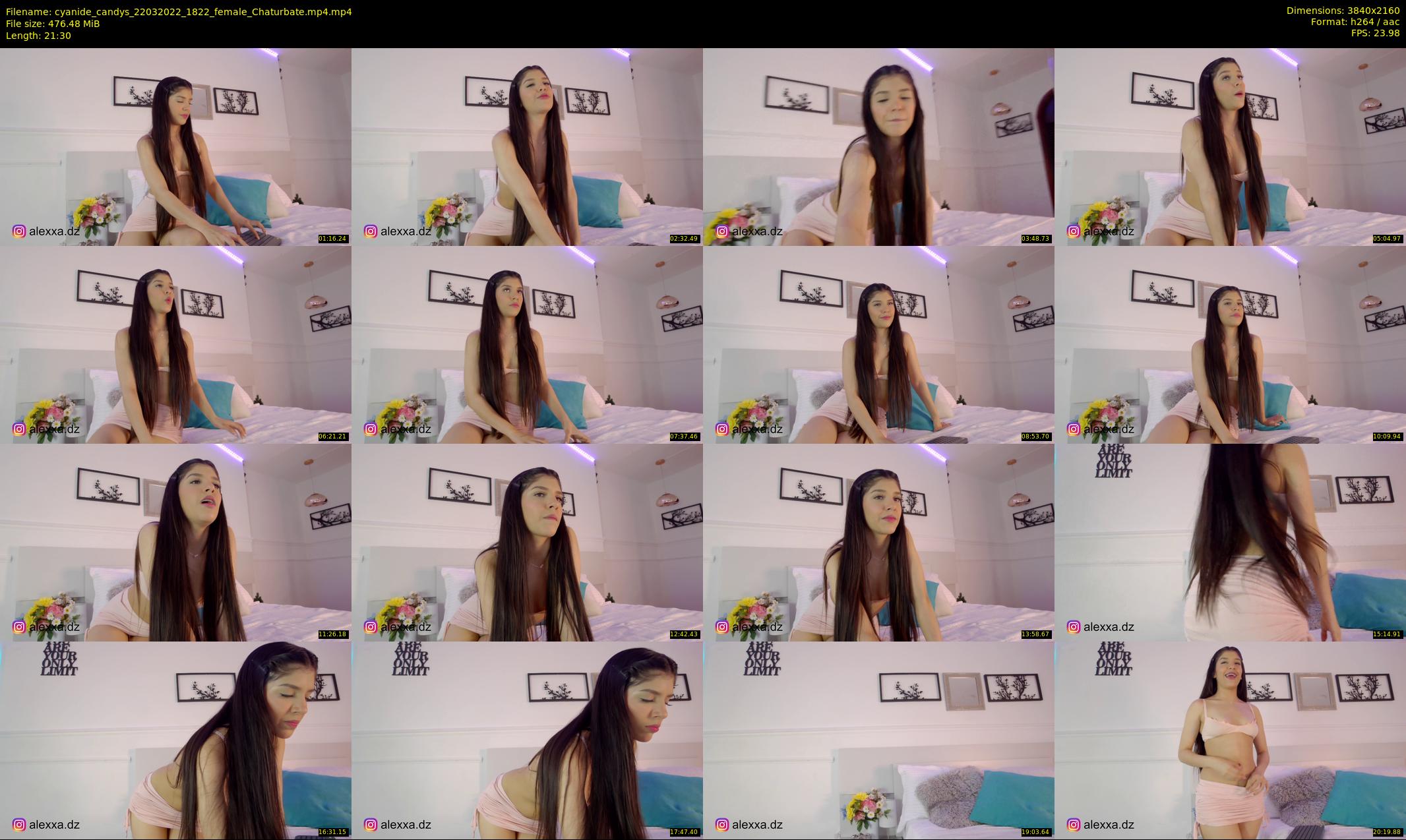 cyanide_candys — 22 minute Chaturbate female cam show recording, 4K, Mar 22, 2022