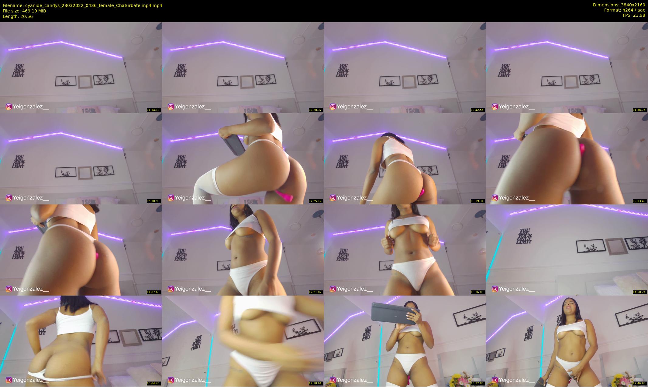 cyanide_candys — 21 minute Chaturbate female cam show recording, 4K, Mar 23, 2022
