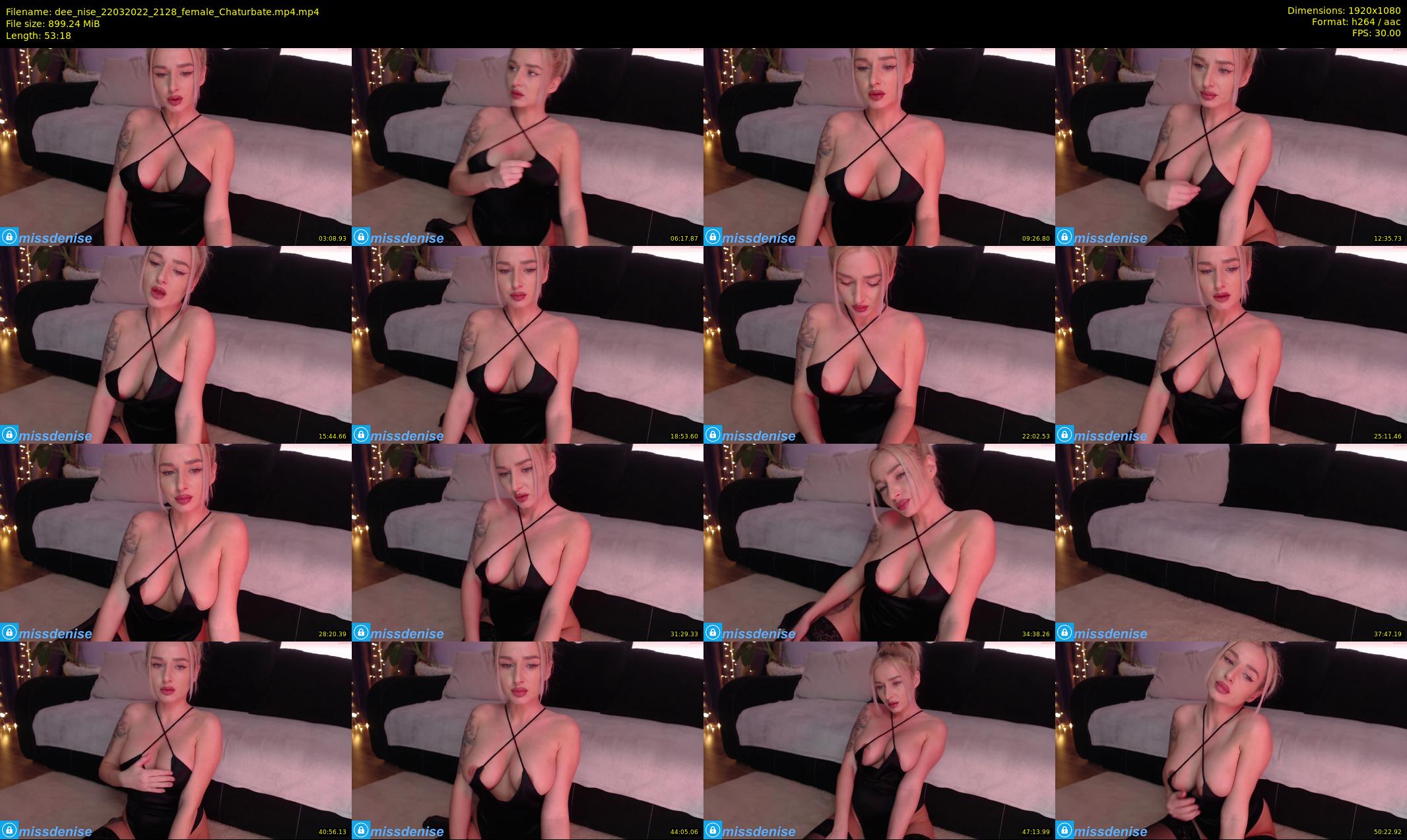 dee_nise — 54 minute Chaturbate female cam show recording, 1080p, Mar 22, 2022