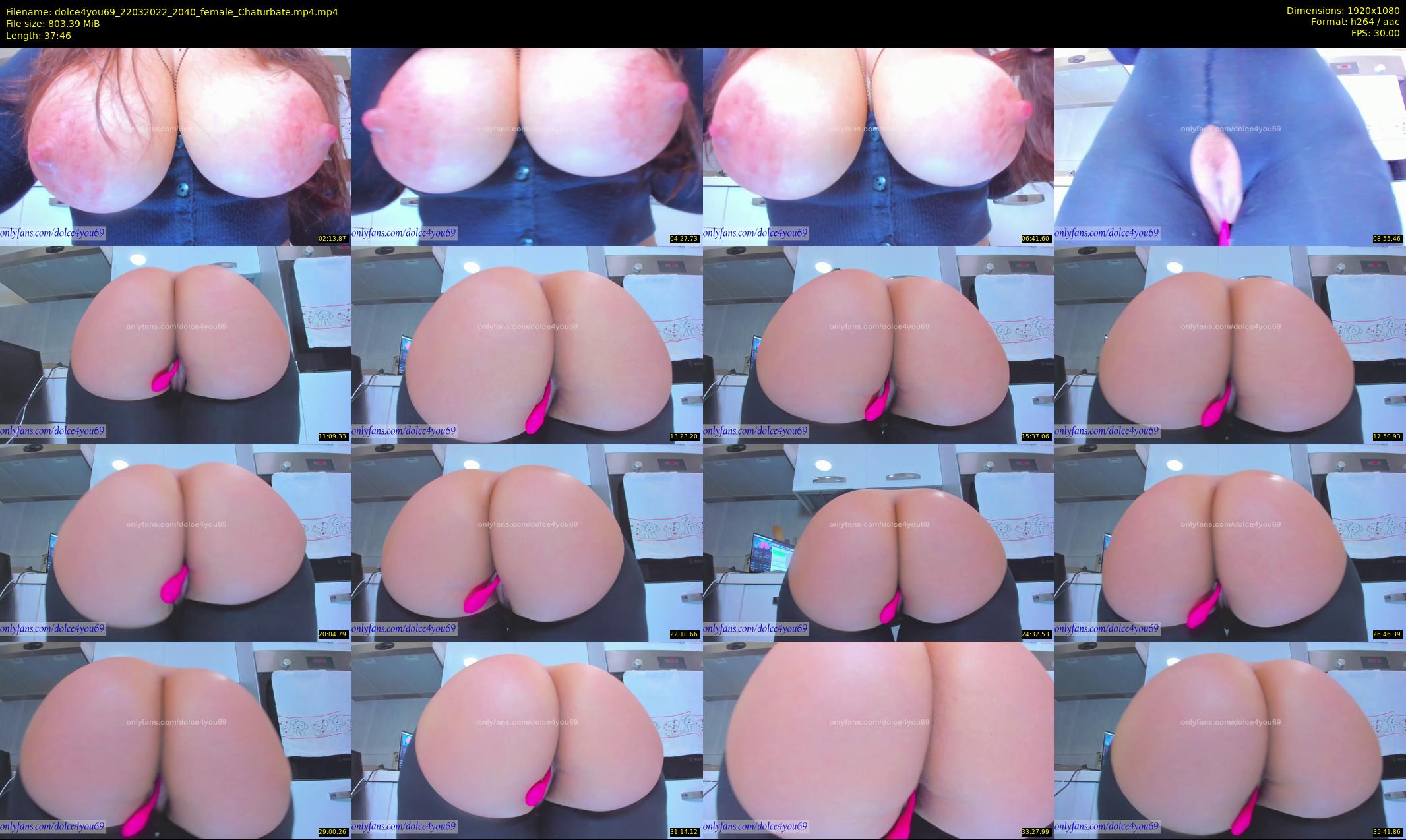 dolce4you69 — 38 minute Chaturbate female cam show recording, 1080p, Mar 22, 2022