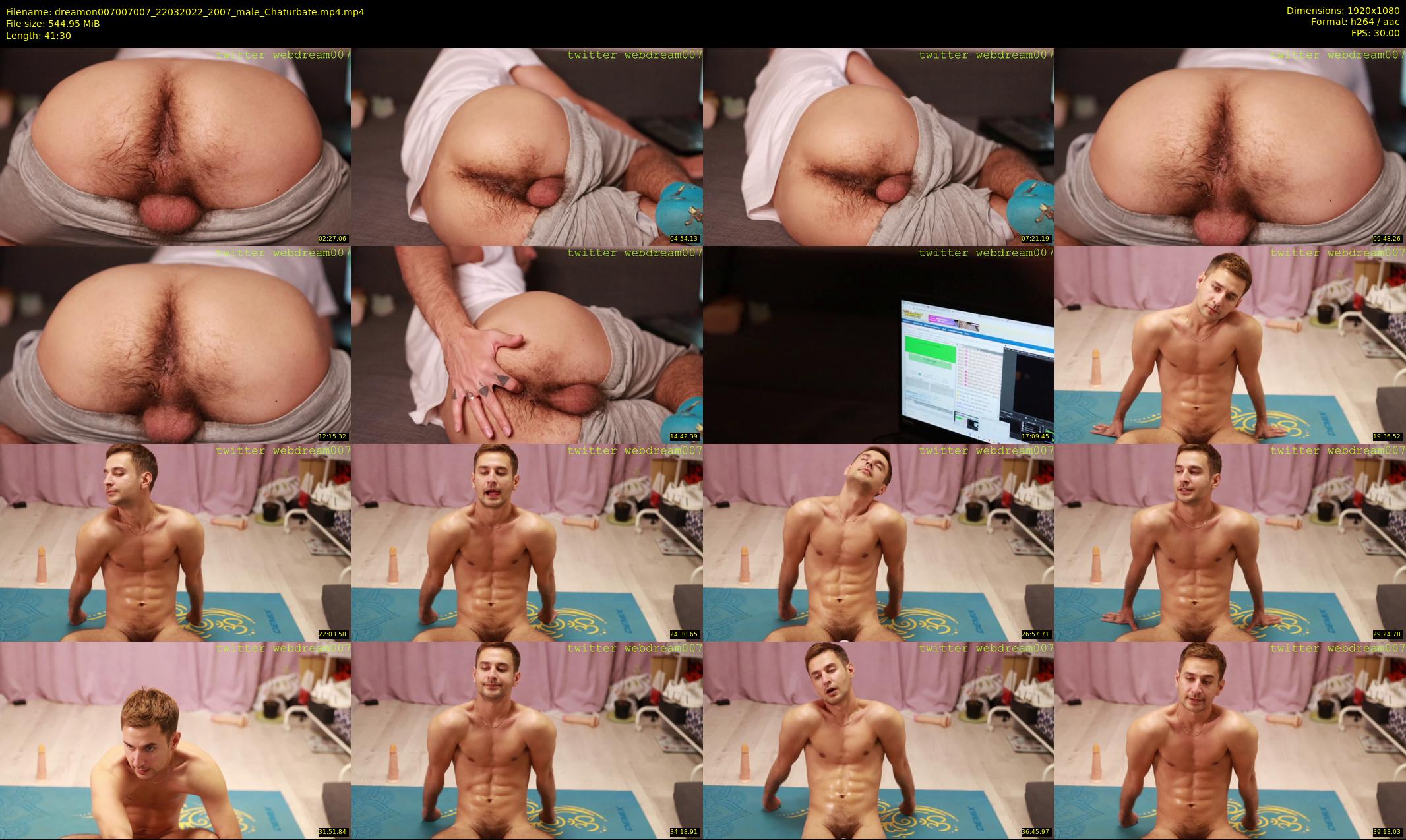 dreamon007007007 — 42 minute Chaturbate male cam show recording, 1080p, Mar 22, 2022