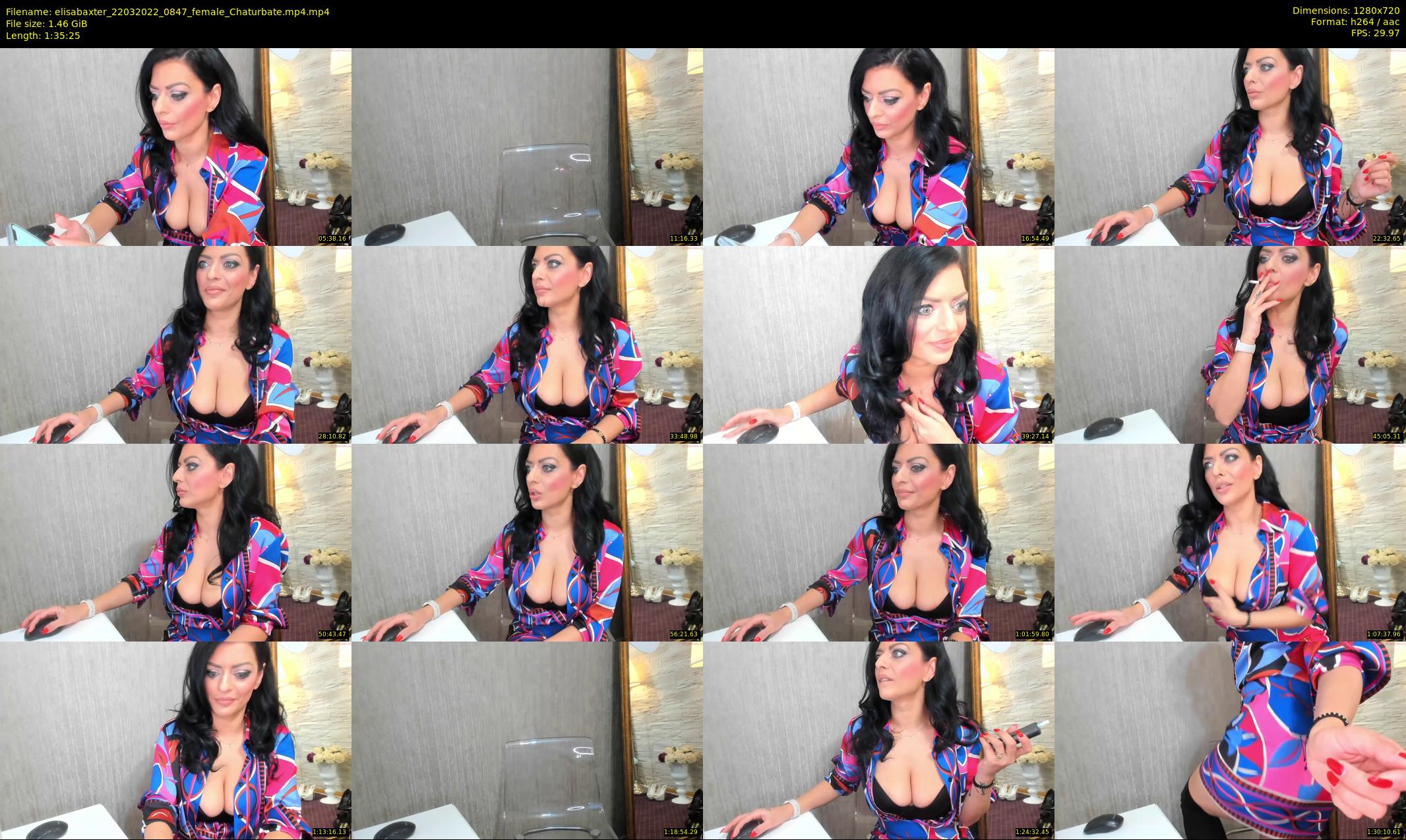elisabaxter — 96 minute Chaturbate female cam show recording, 720p, Mar 22, 2022
