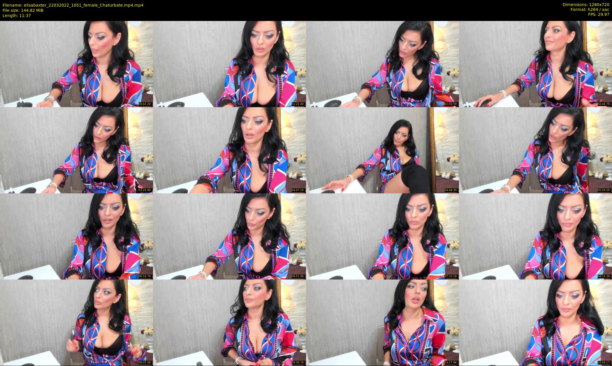 elisabaxter — 12 minute Chaturbate female cam show recording, 720p, Mar 22, 2022
