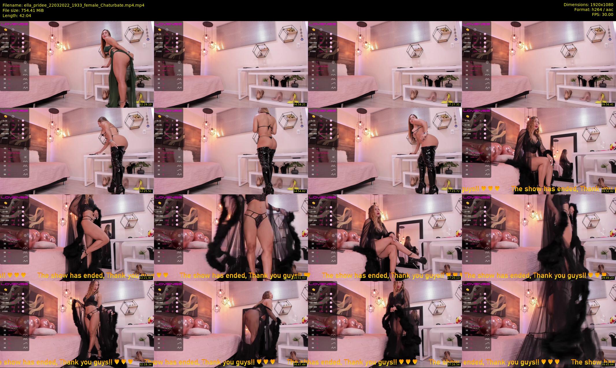 ella_pridee — 43 minute Chaturbate female cam show recording, 1080p, Mar 22, 2022