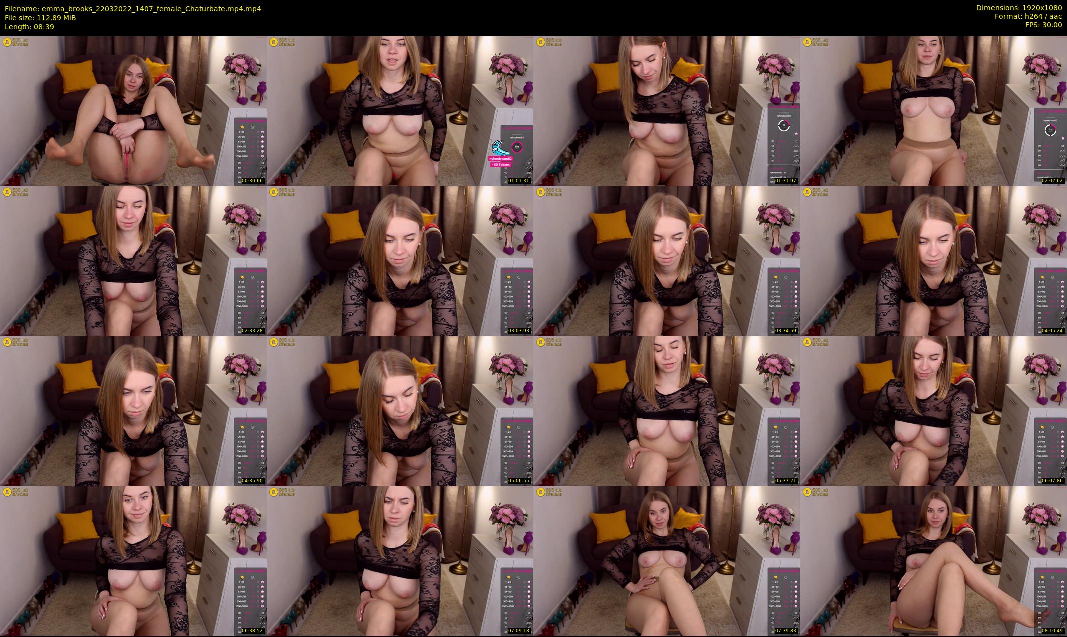 emma_brooks — 9 minute Chaturbate female cam show recording, 1080p, Mar 22, 2022