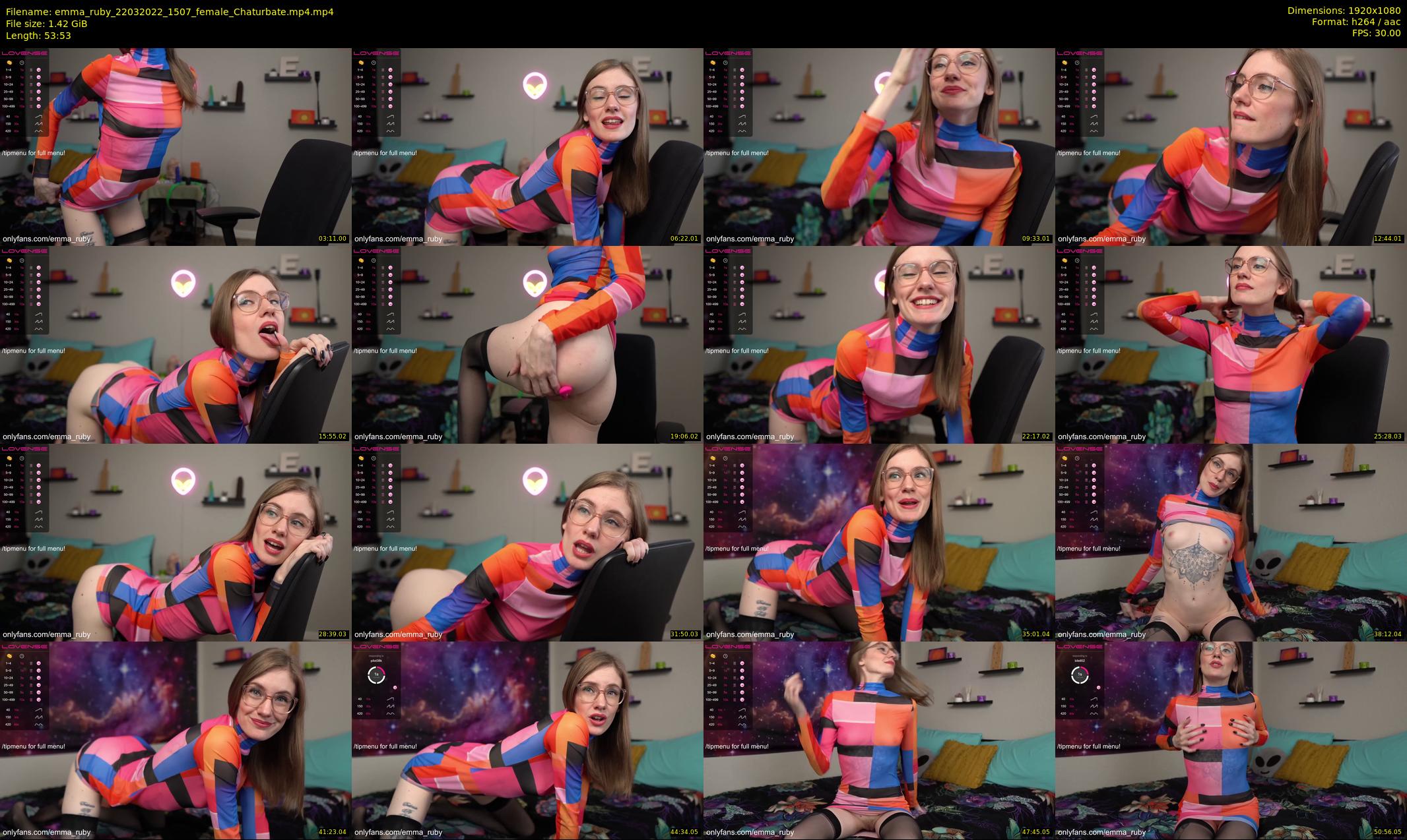 emma_ruby — 54 minute Chaturbate female cam show recording, 1080p, Mar 22, 2022