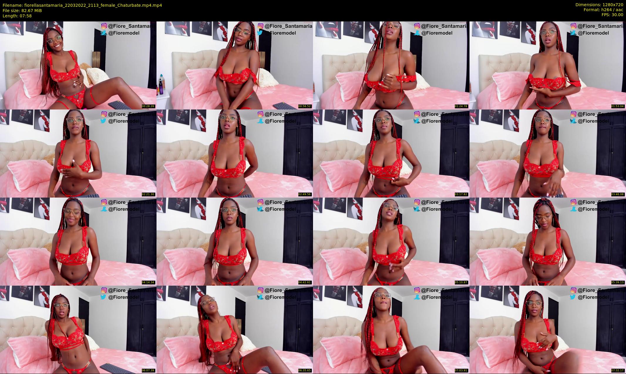 fiorellasantamaria — 8 minute Chaturbate female cam show recording, 720p, Mar 22, 2022