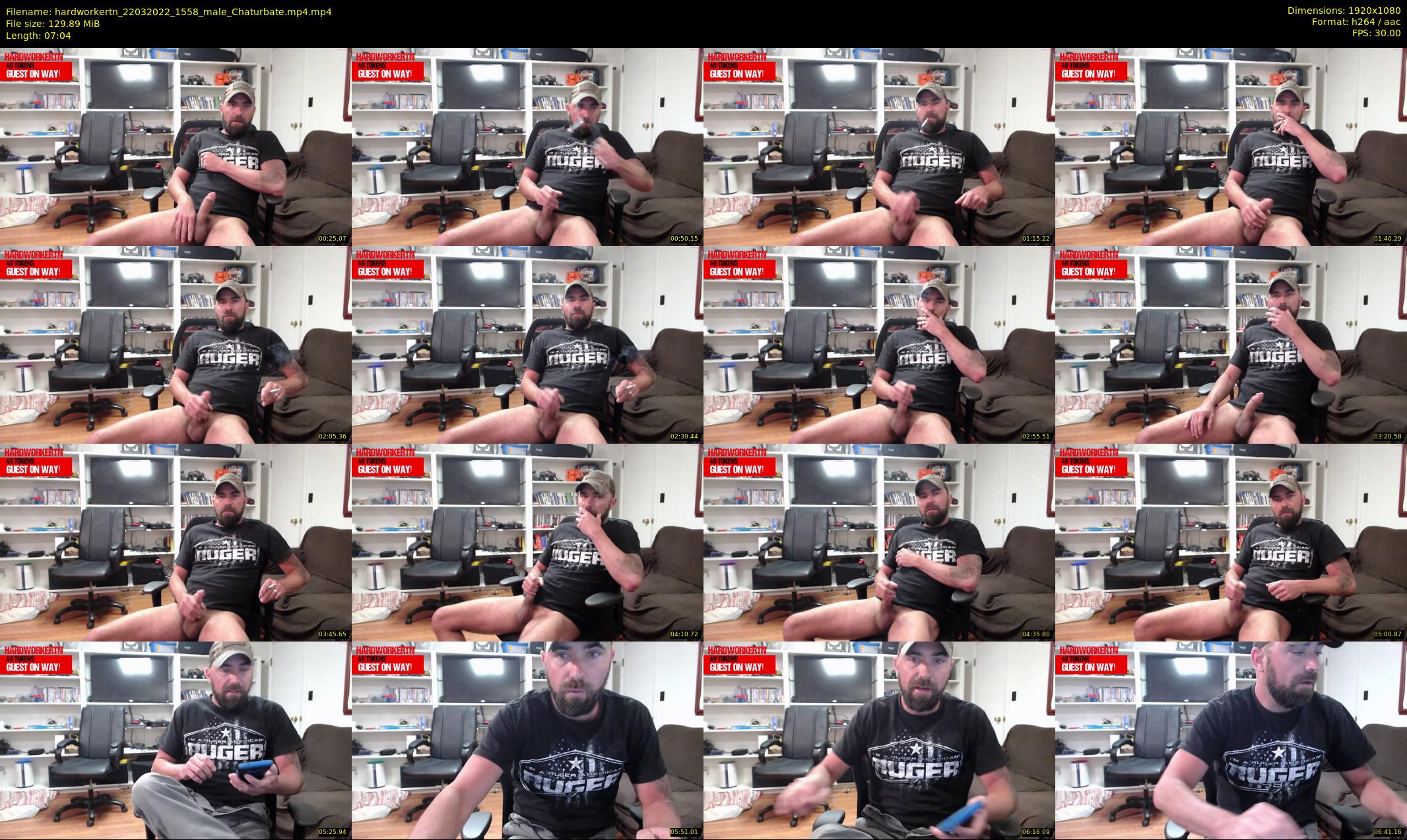 hardworkertn — 8 minute Chaturbate male cam show recording, 1080p, Mar 22, 2022