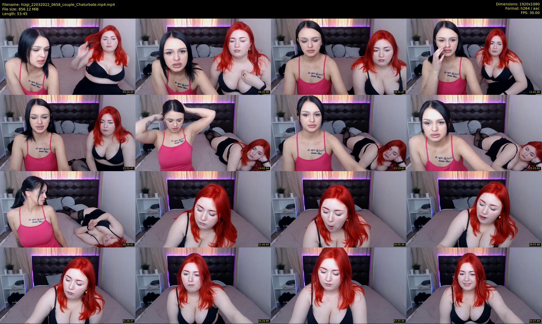 hizgi — 54 minute Chaturbate couple cam show recording, 1080p, Mar 22, 2022