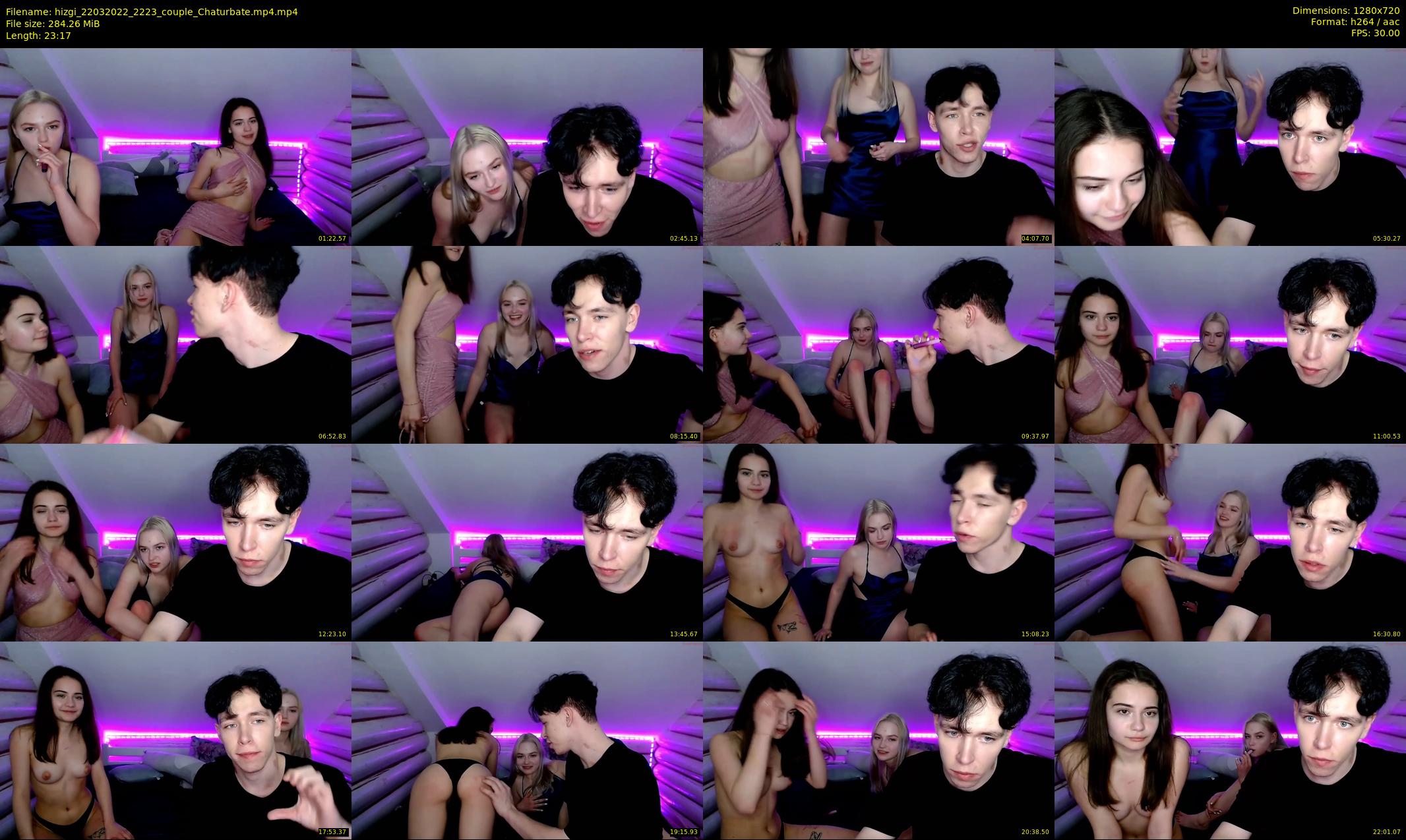 hizgi — 24 minute Chaturbate couple cam show recording, 720p, Mar 22, 2022