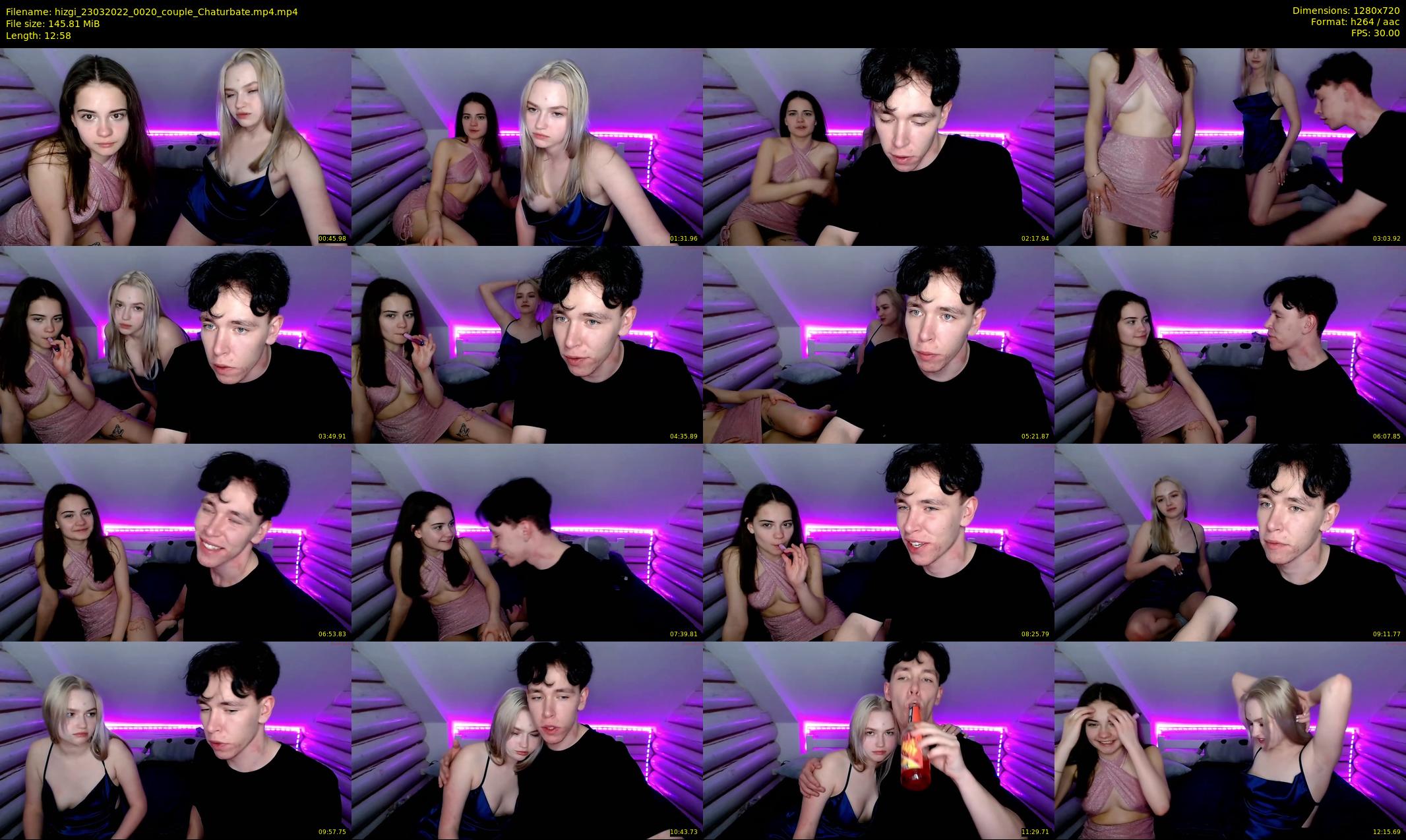 hizgi — 13 minute Chaturbate couple cam show recording, 720p, Mar 23, 2022
