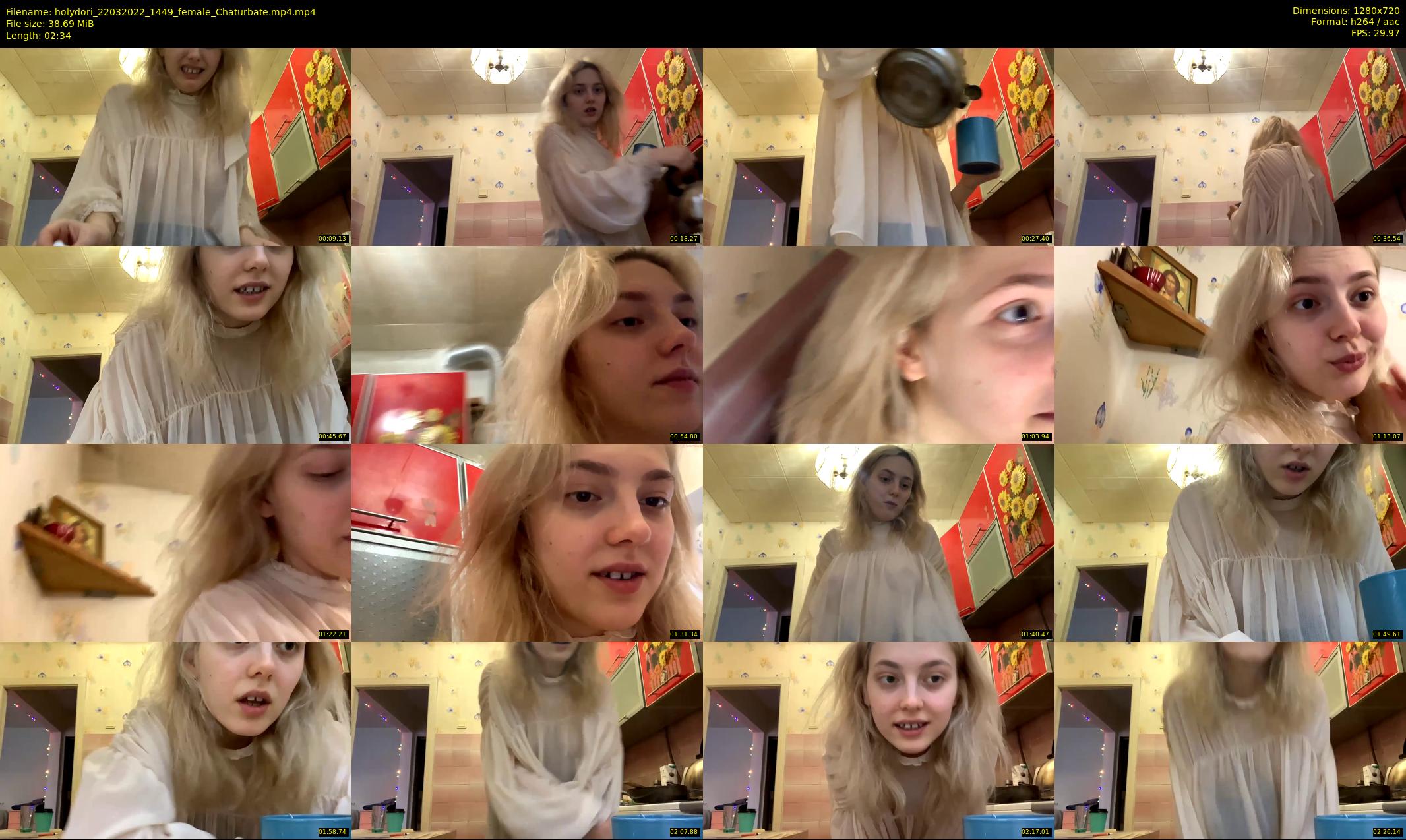 holydori — 3 minute Chaturbate female cam show recording, 720p, Mar 22, 2022