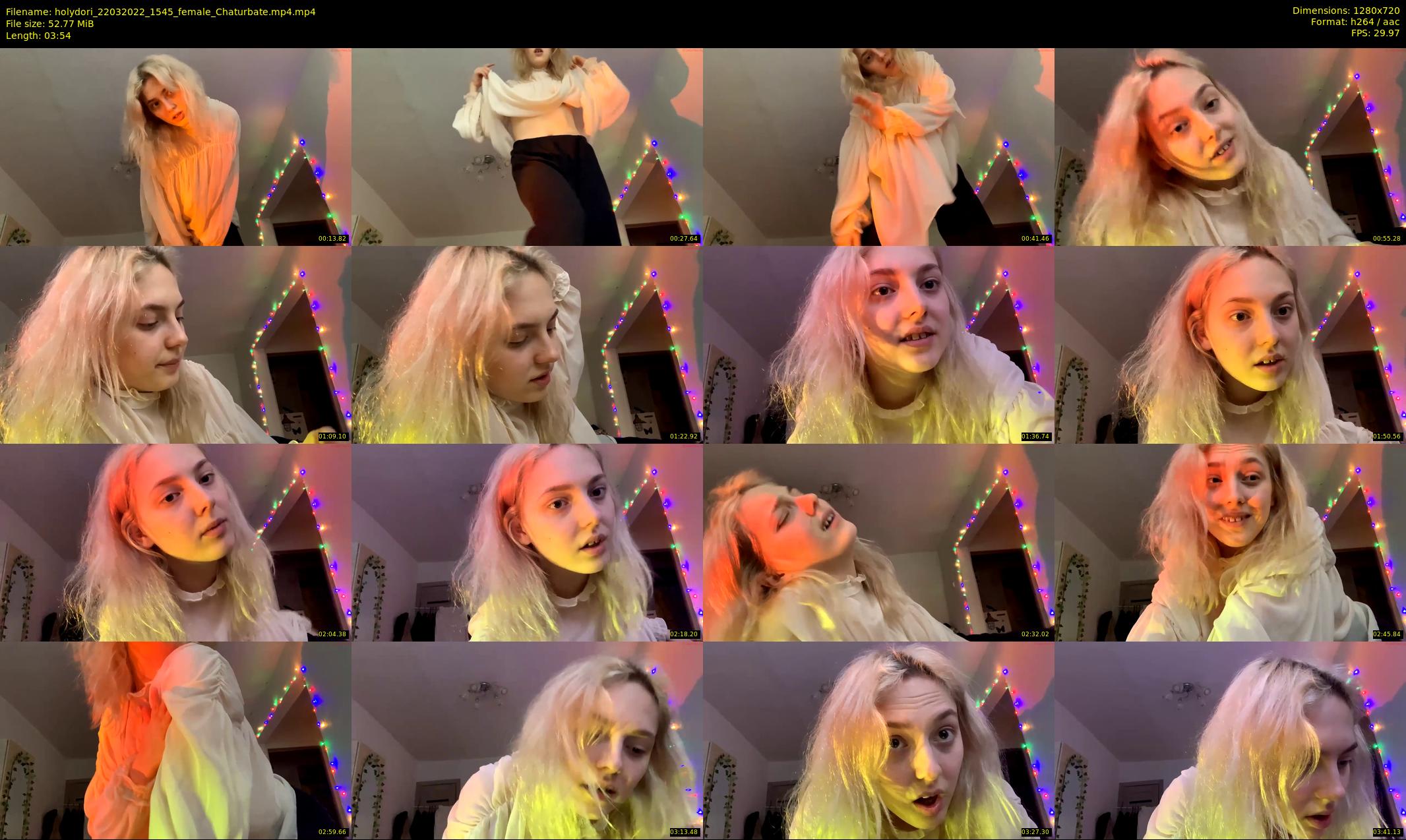 holydori — 4 minute Chaturbate female cam show recording, 720p, Mar 22, 2022