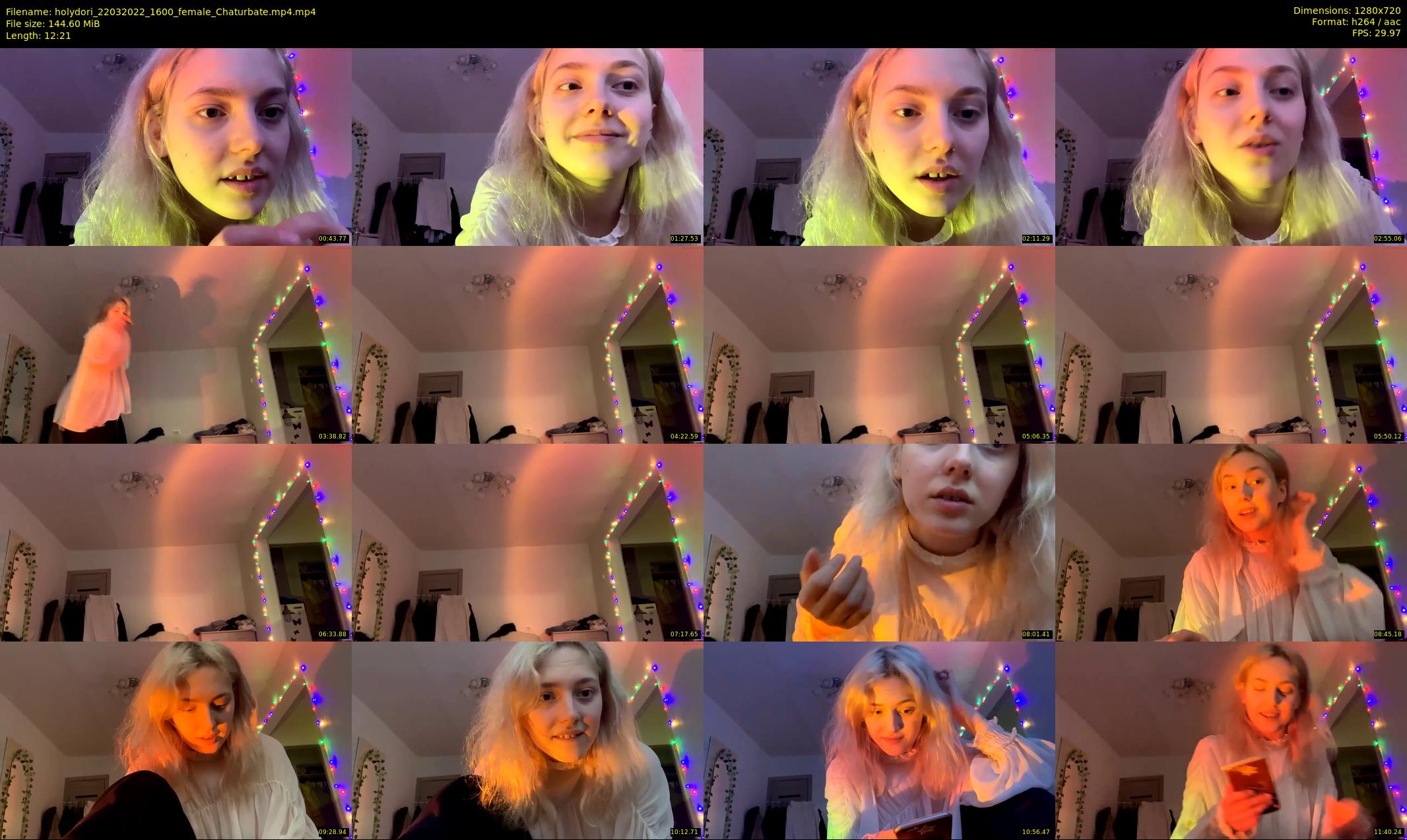 holydori — 13 minute Chaturbate female cam show recording, 720p, Mar 22, 2022
