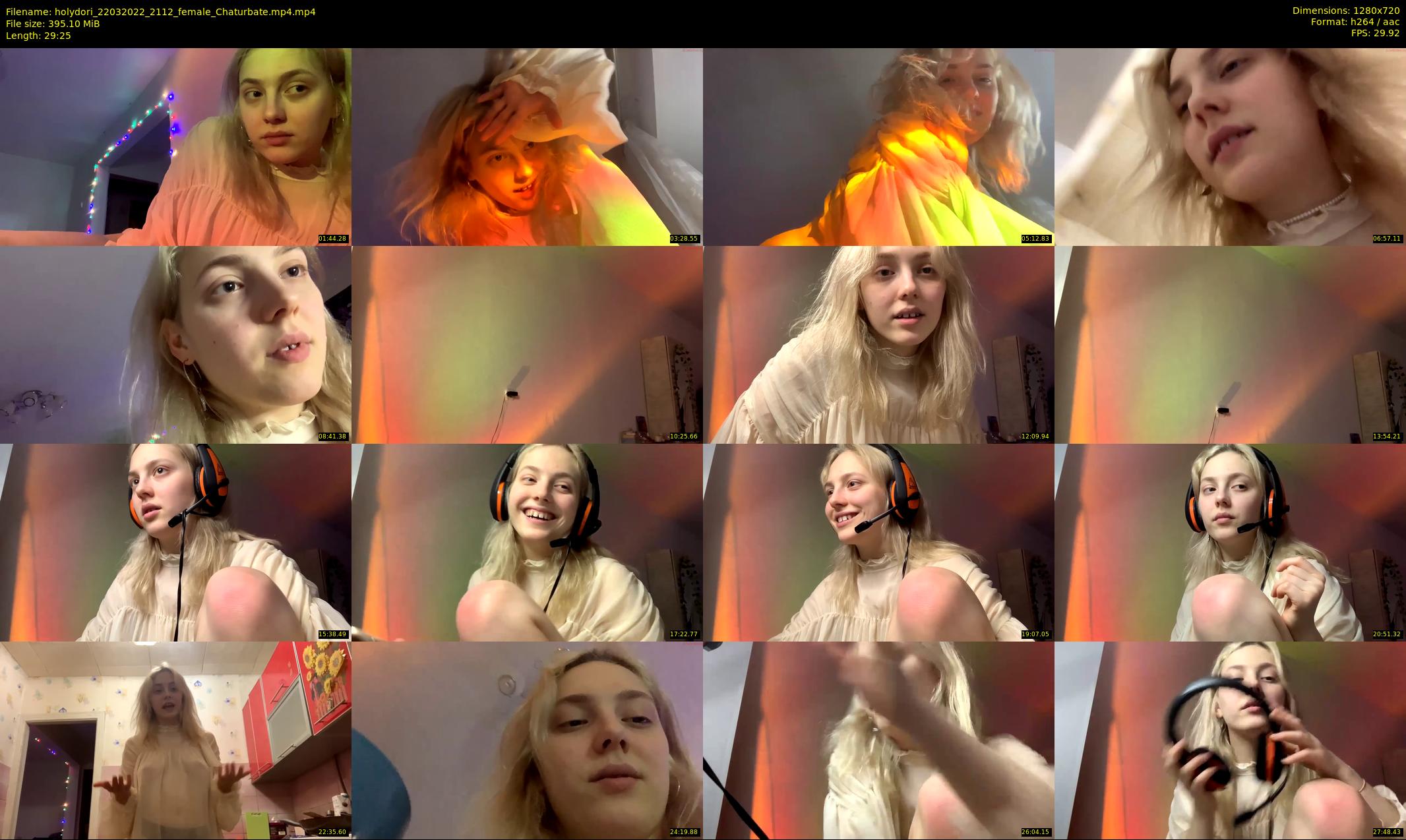 holydori — 30 minute Chaturbate female cam show recording, 720p, Mar 22, 2022