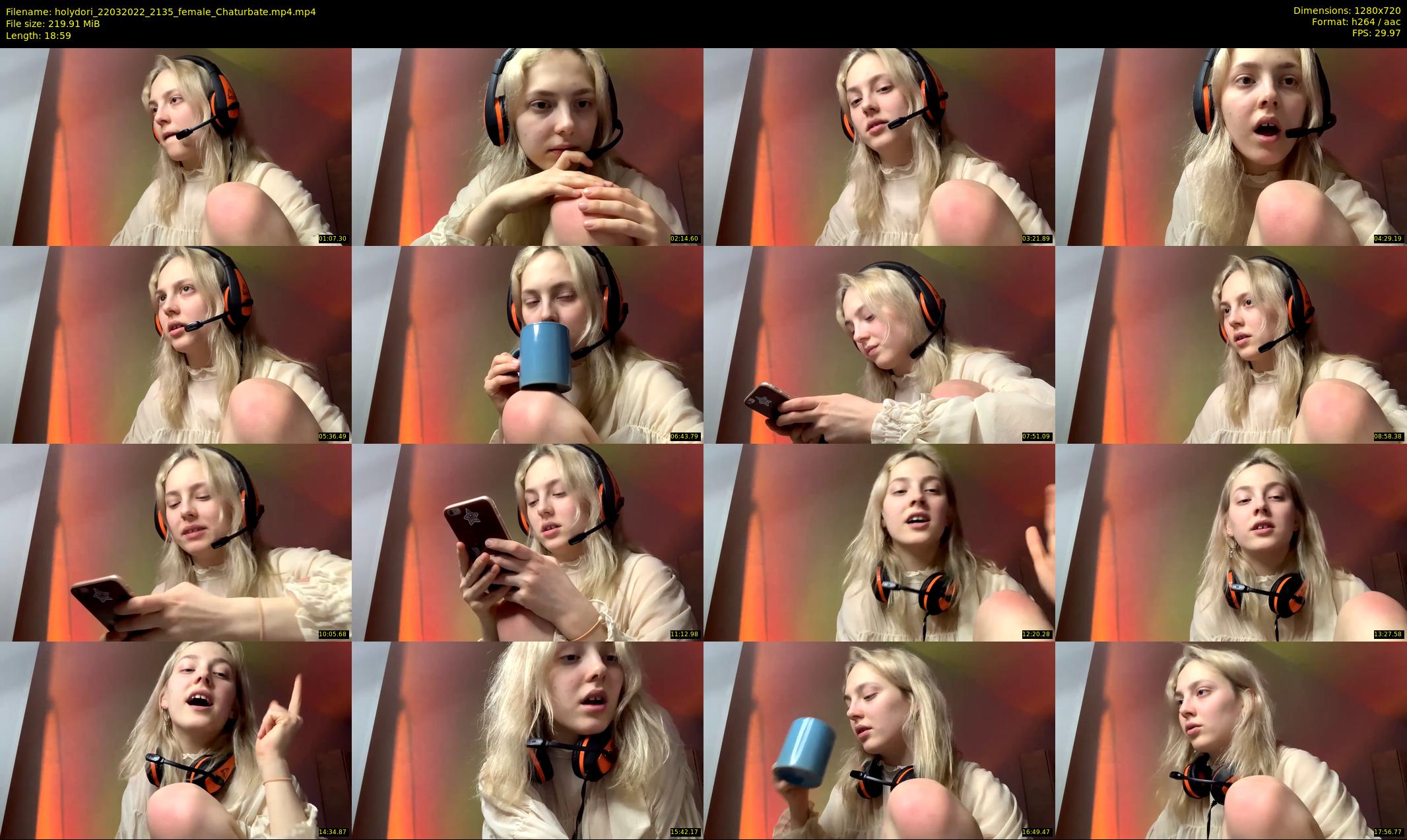 holydori — 19 minute Chaturbate female cam show recording, 720p, Mar 22, 2022