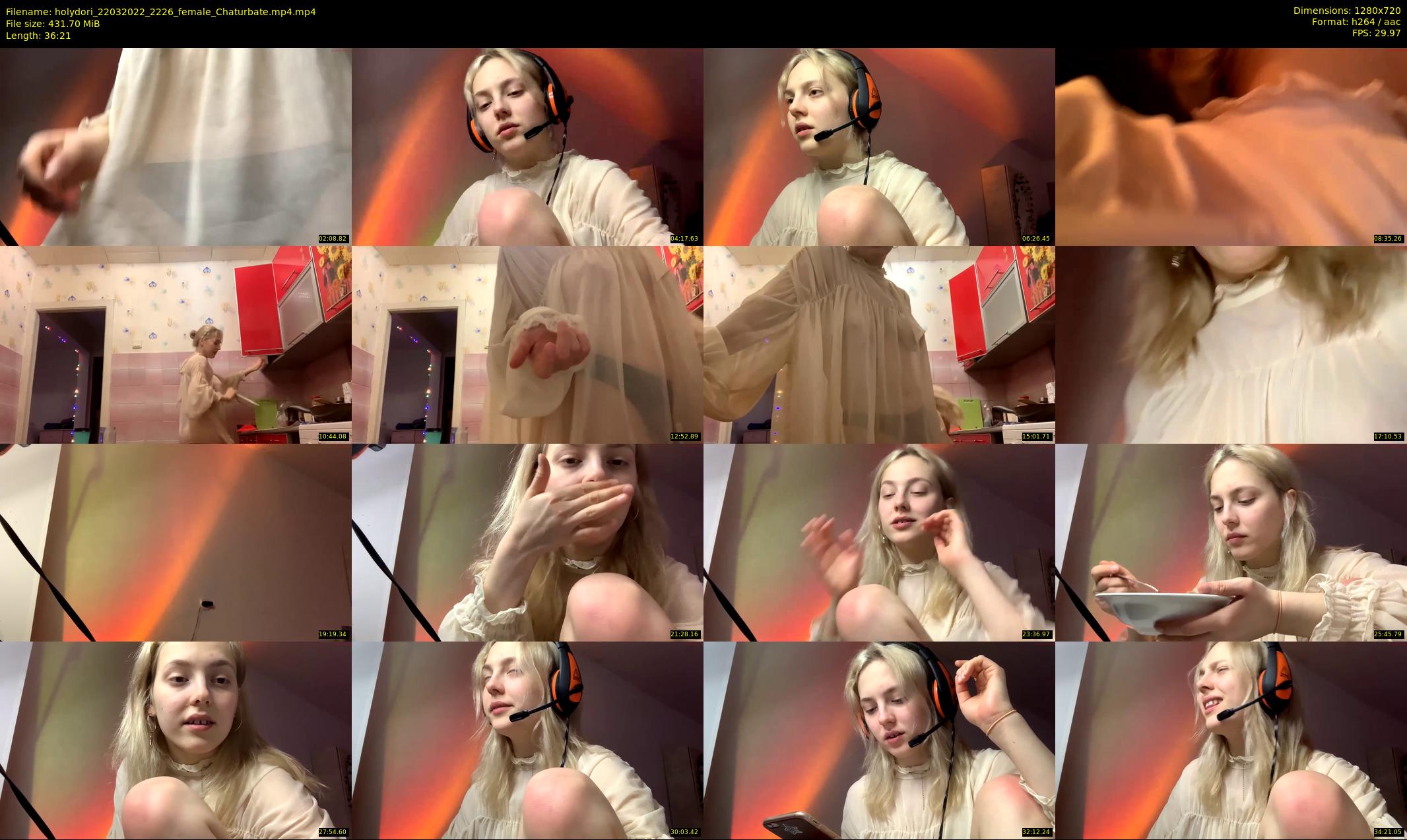 holydori — 37 minute Chaturbate female cam show recording, 720p, Mar 22, 2022