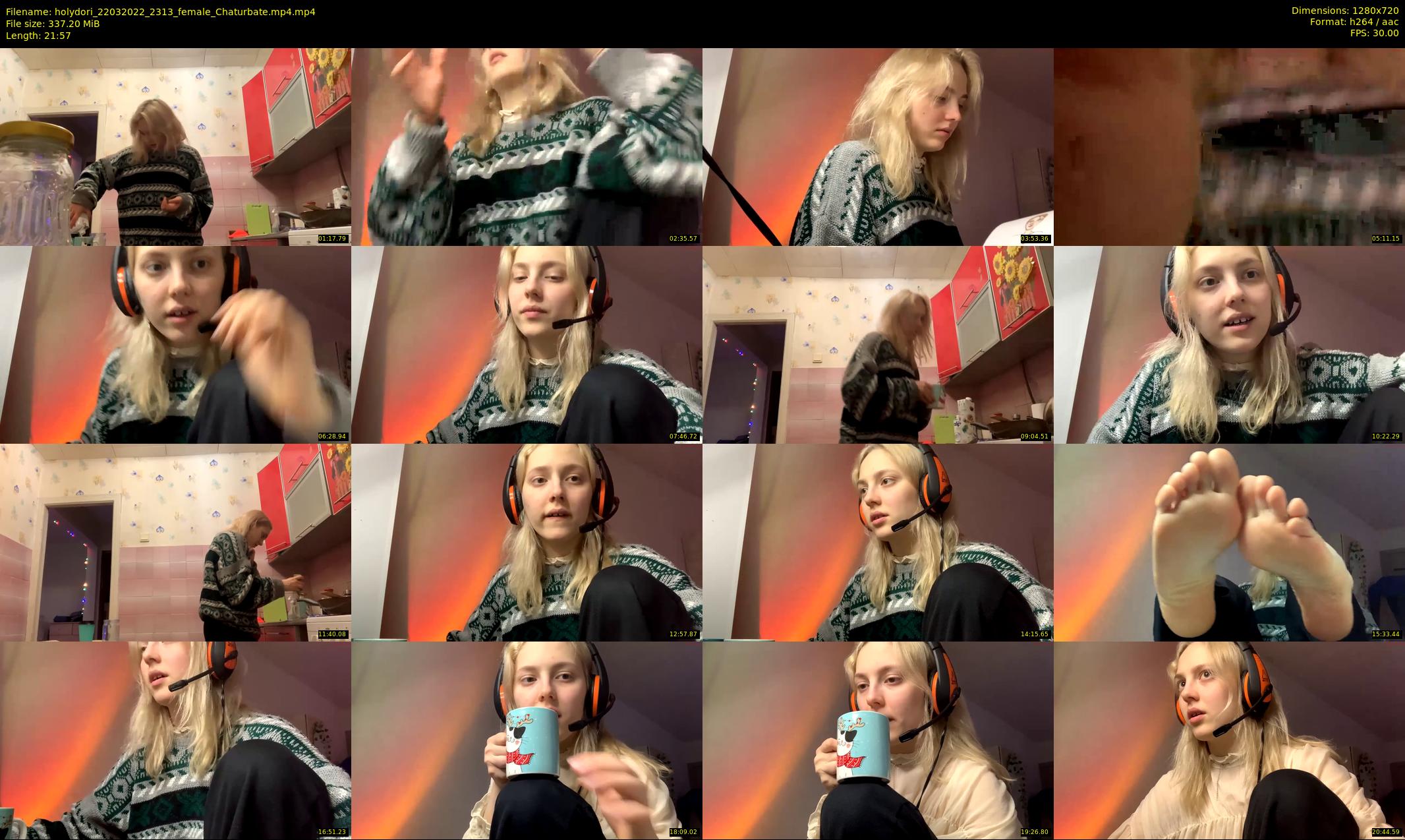 holydori — 22 minute Chaturbate female cam show recording, 720p, Mar 22, 2022