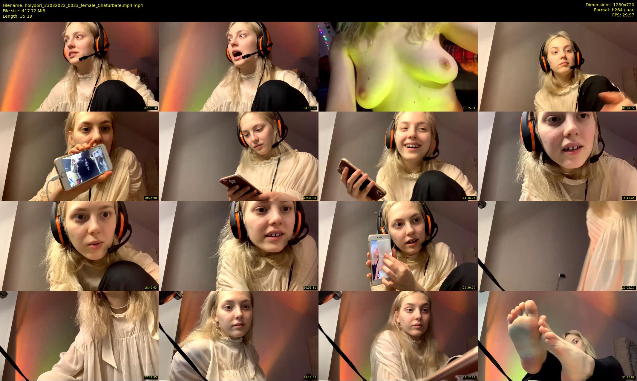 holydori — 36 minute Chaturbate female cam show recording, 720p, Mar 23, 2022