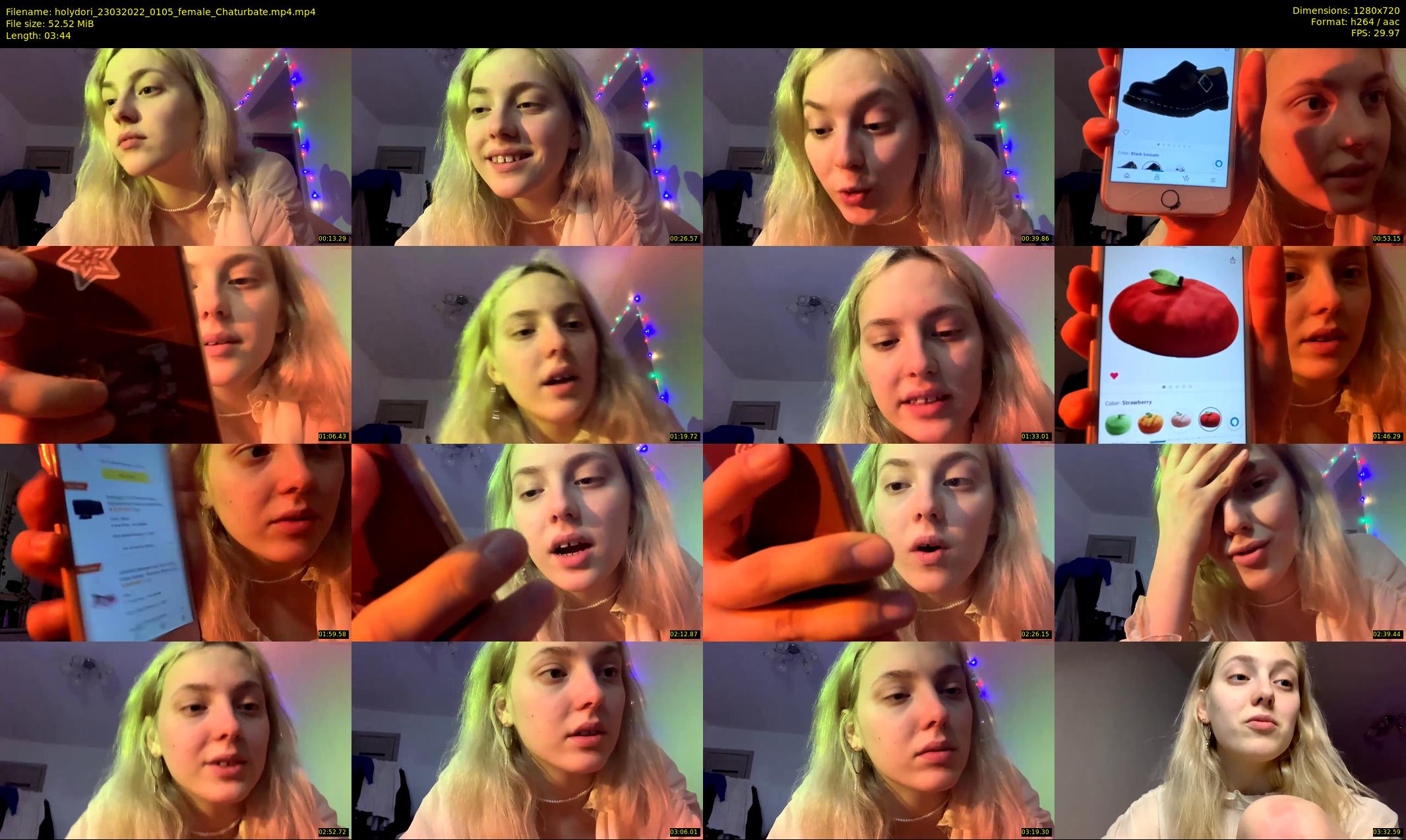 holydori — 4 minute Chaturbate female cam show recording, 720p, Mar 23, 2022