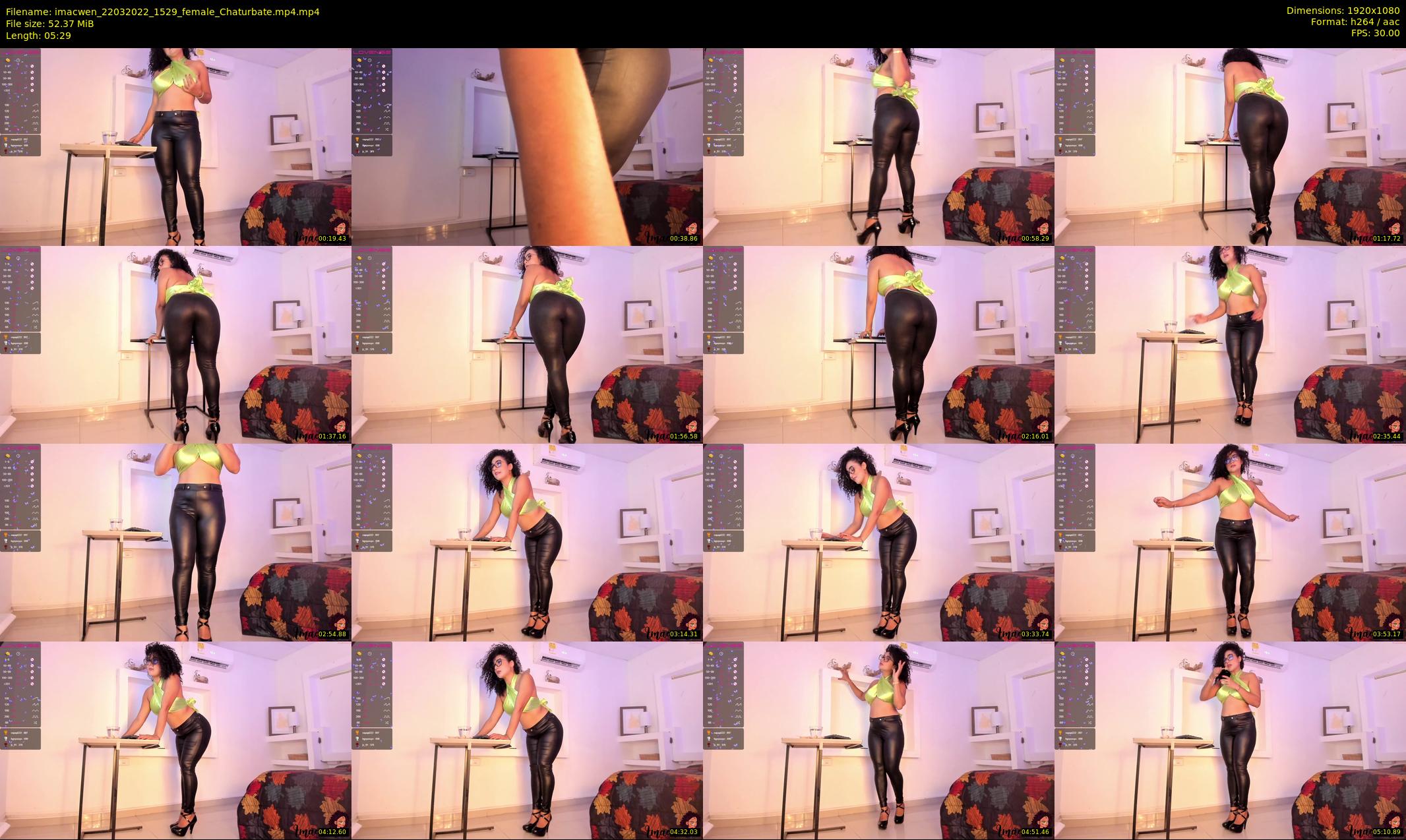 imacwen — 6 minute Chaturbate female cam show recording, 1080p, Mar 22, 2022